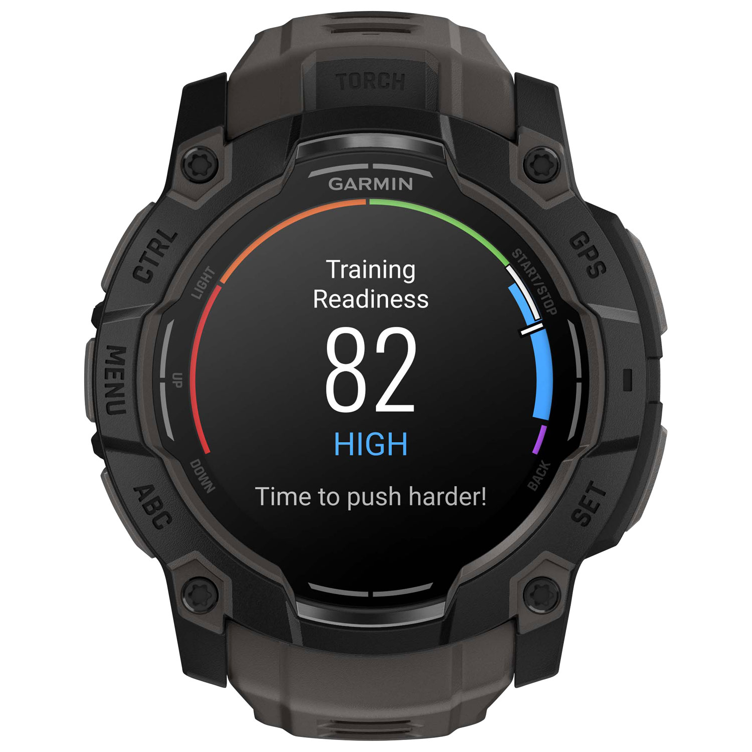 Garmin Instinct 3 AMOLED 50mm Bluetooth Multisport Smartwatch - Black/Charcoal