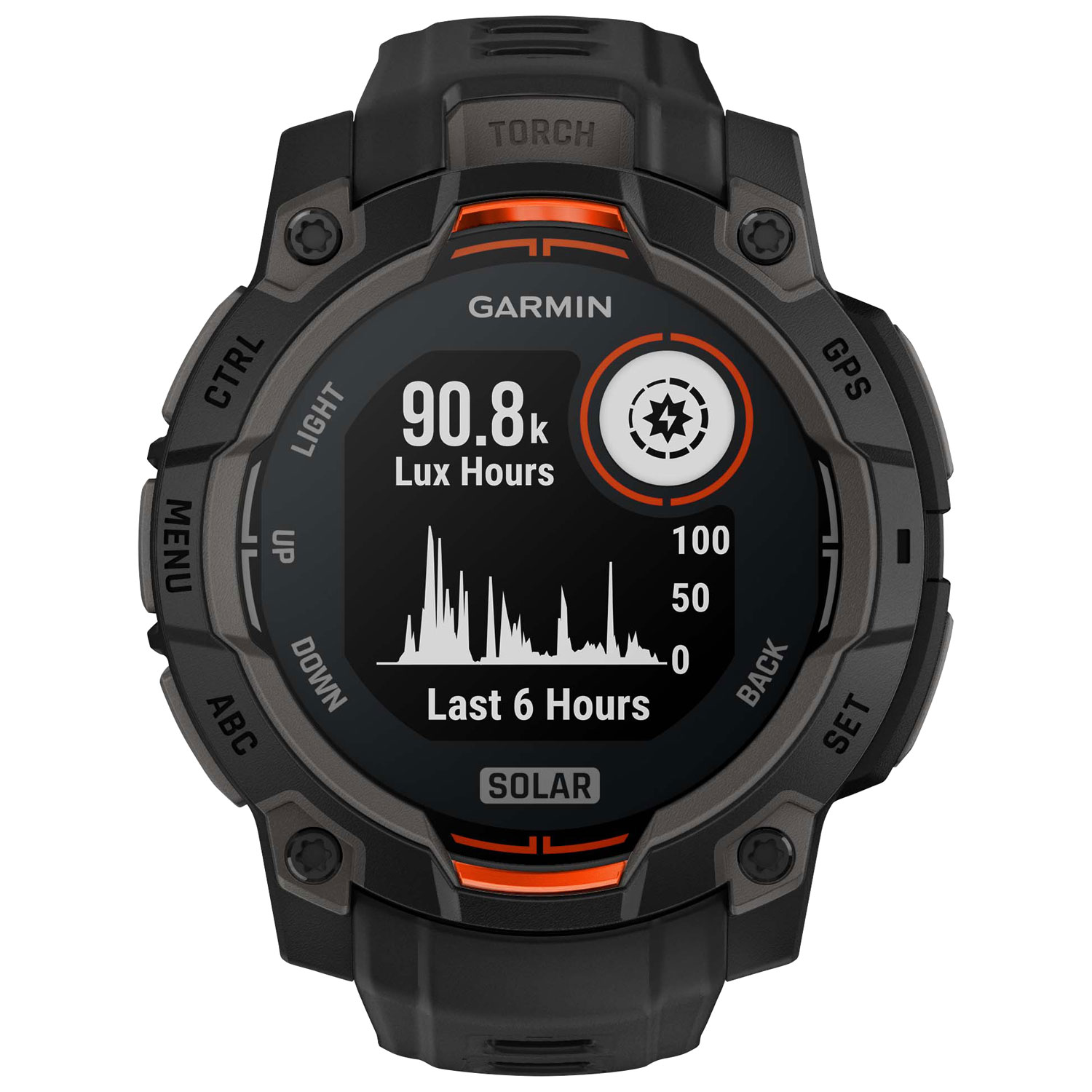 Garmin Instinct 3 Solar 45mm Bluetooth Multisport Smartwatch - Black