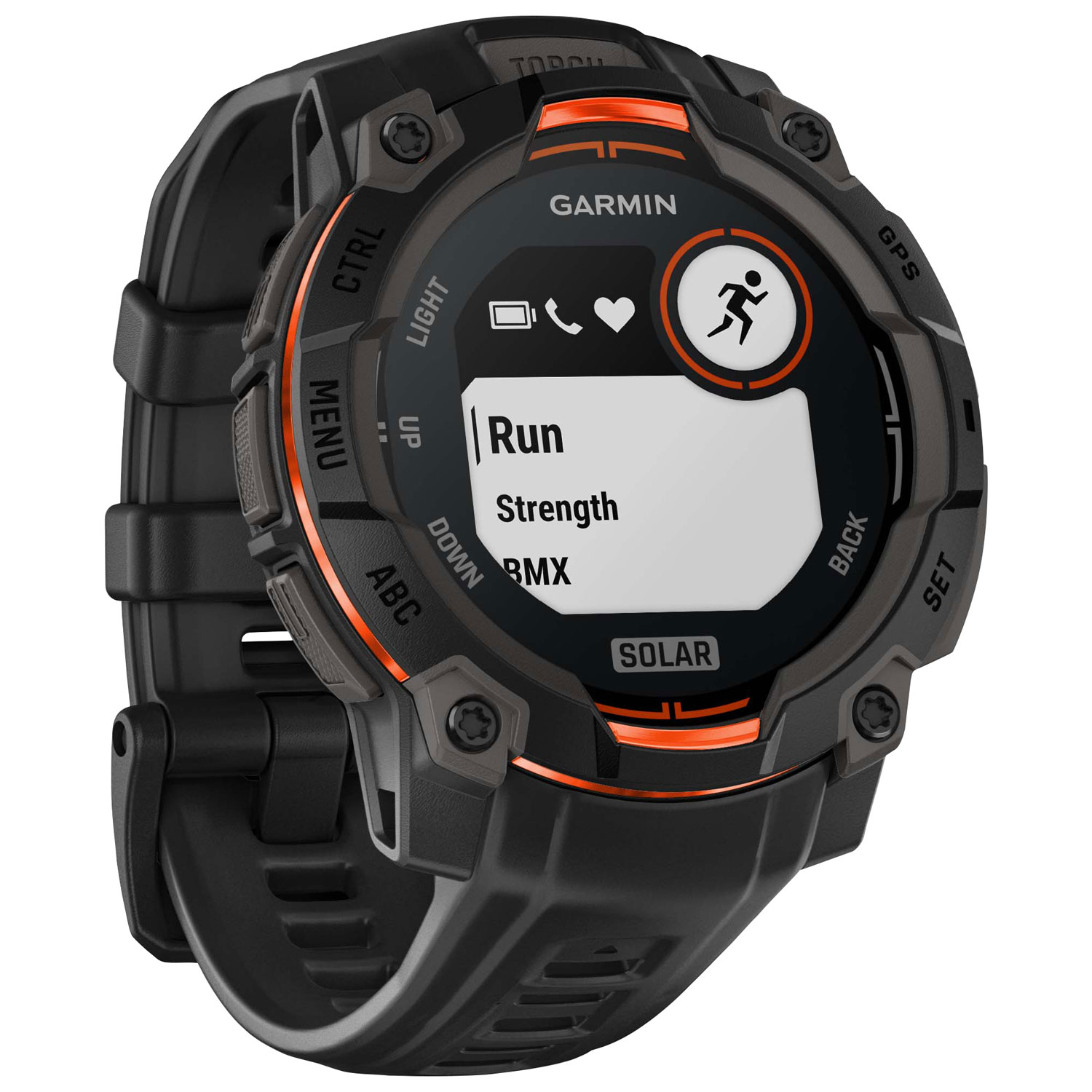 Garmin Instinct 3 Solar 45mm Bluetooth Multisport Smartwatch - Black