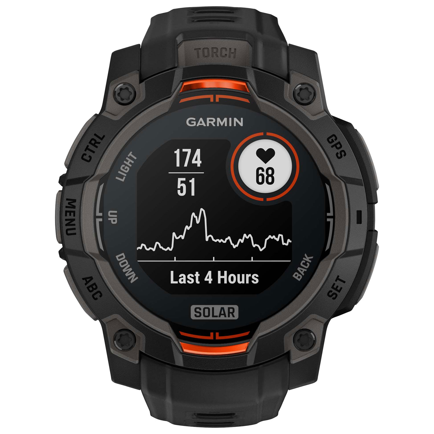 Garmin Instinct 3 Solar 45mm Bluetooth Multisport Smartwatch - Black