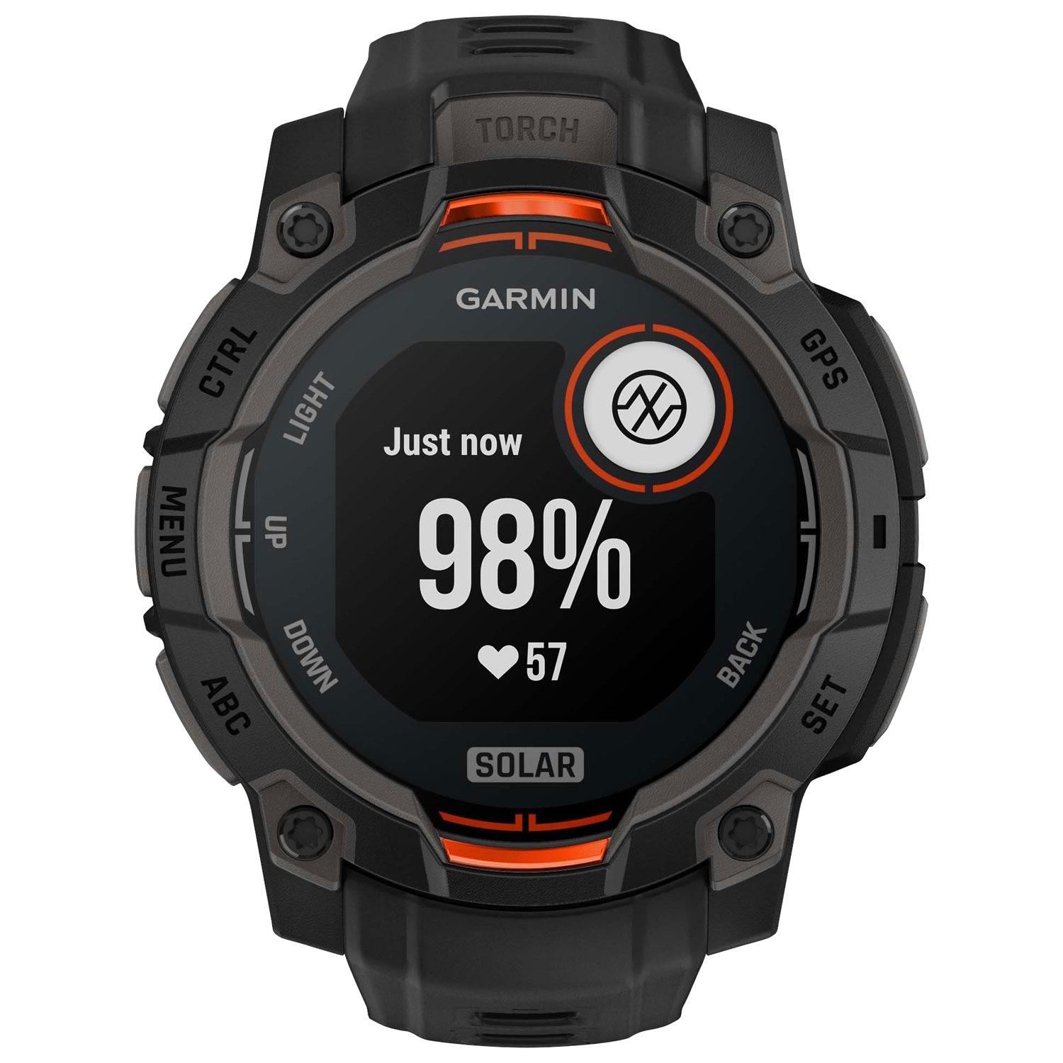 Garmin Instinct 3 Solar 45mm Bluetooth Multisport Smartwatch - Black