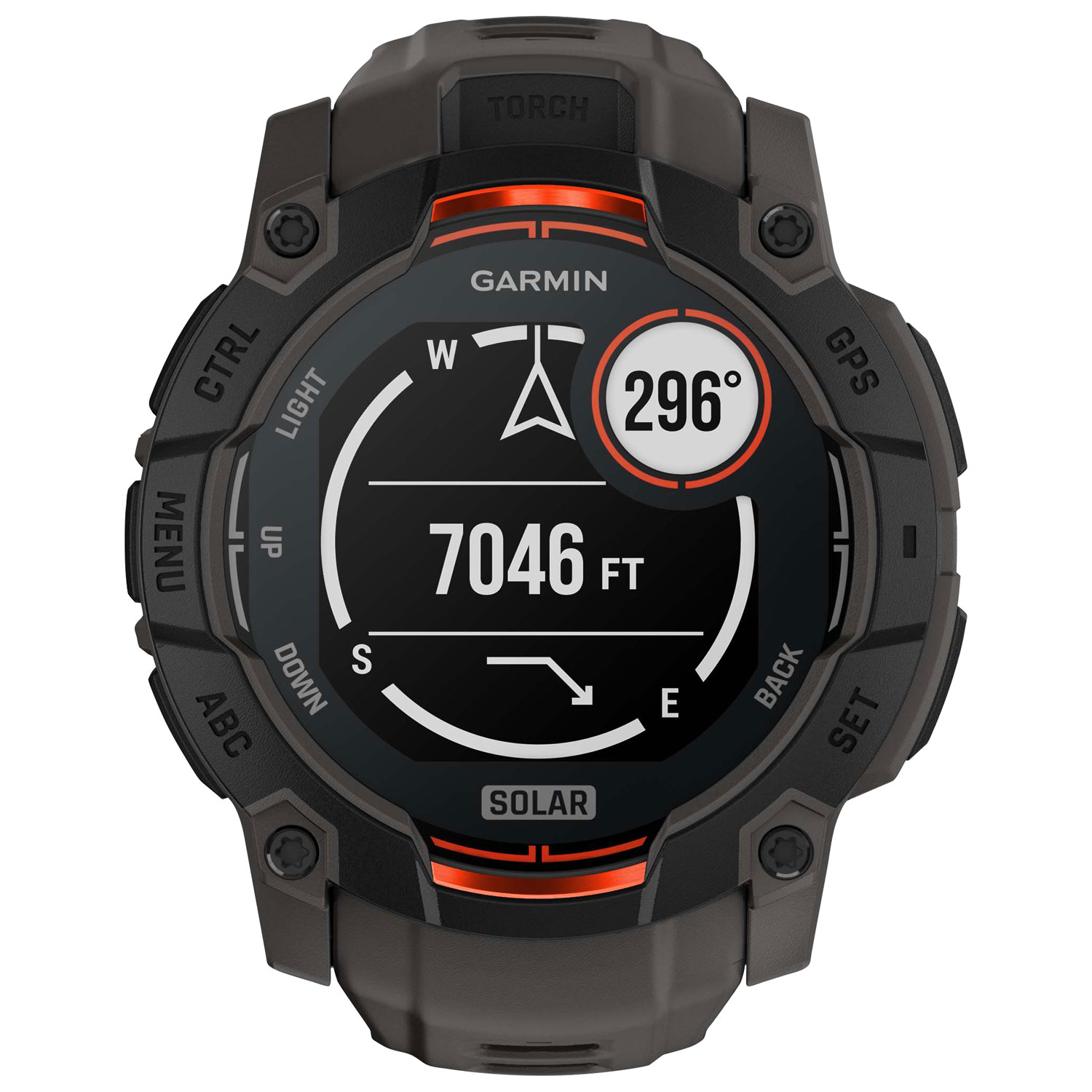 Montre intelligente multisport Bluetooth de 50 mm Instinct 3 Solar de Garmin - Noir/Anthracite