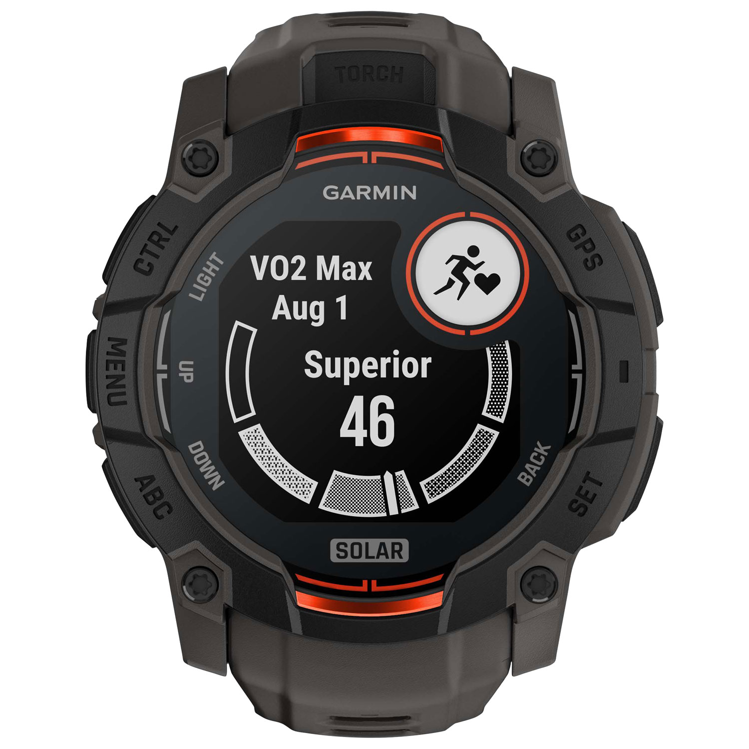 Montre intelligente multisport Bluetooth de 50 mm Instinct 3 Solar de Garmin - Noir/Anthracite