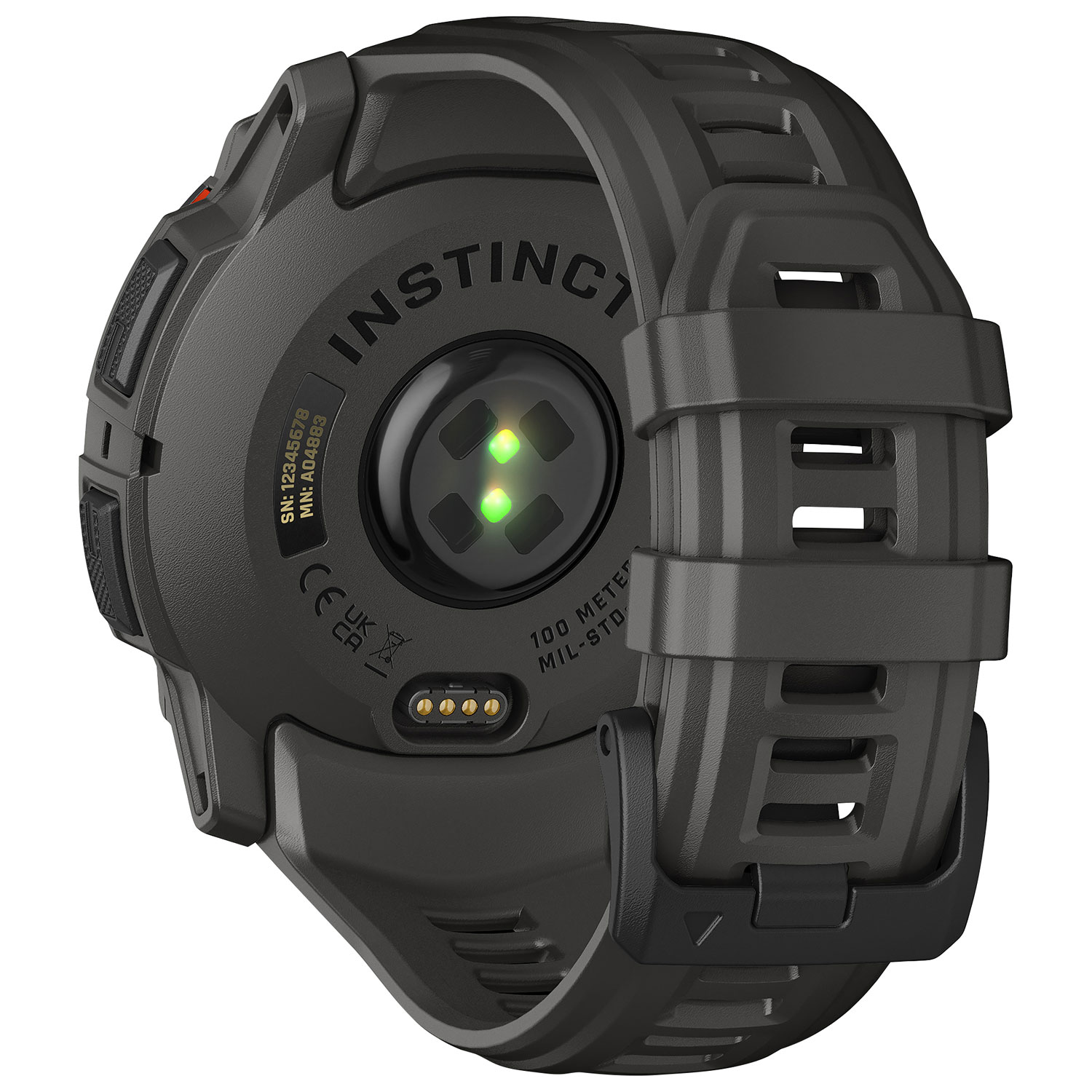 Montre intelligente multisport Bluetooth de 50 mm Instinct 3 Solar de Garmin - Noir/Anthracite