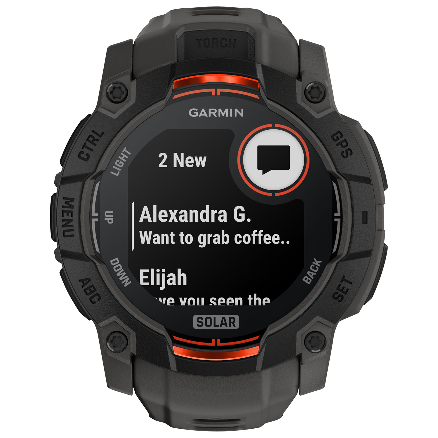 Montre intelligente multisport Bluetooth de 50 mm Instinct 3 Solar de Garmin - Noir/Anthracite