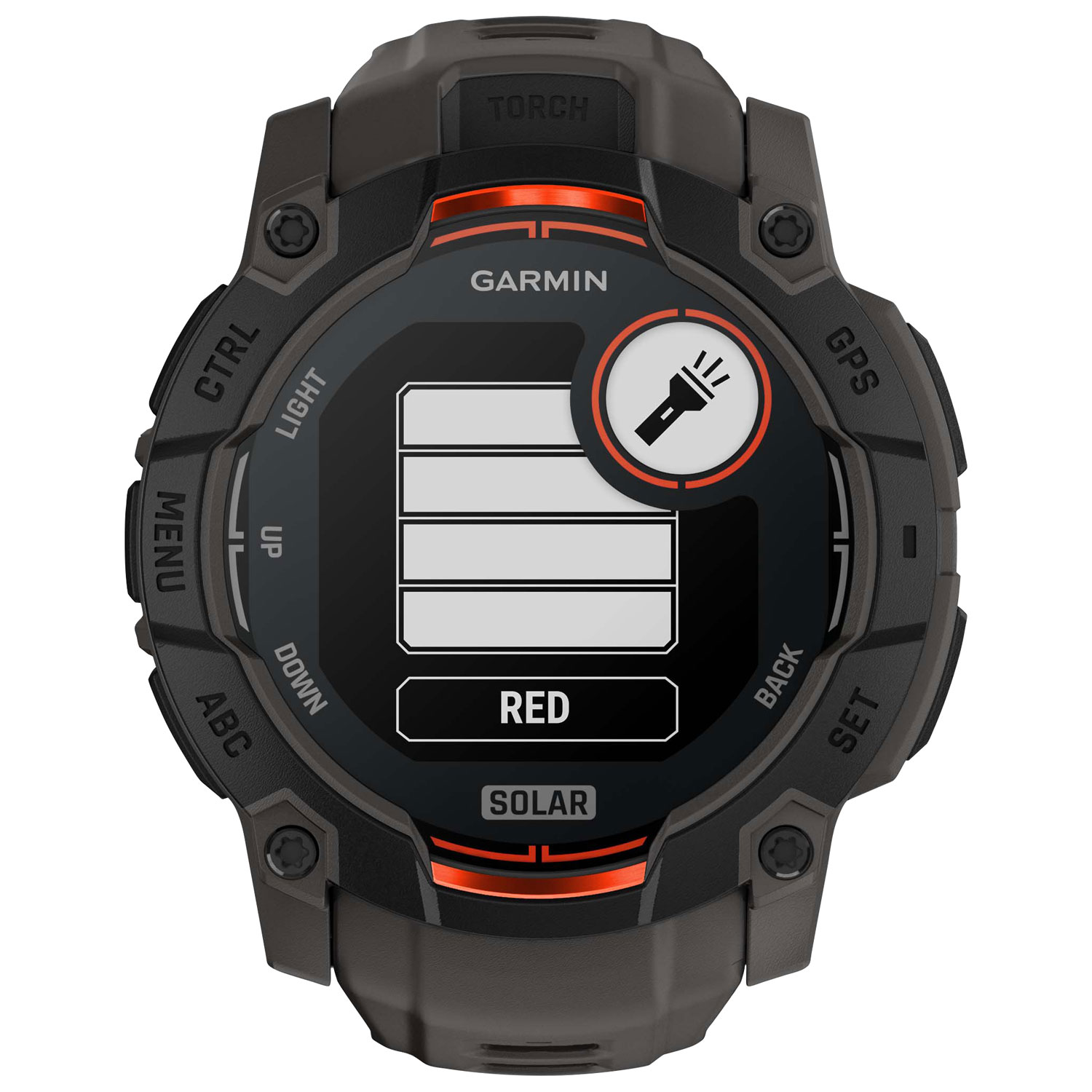 Montre intelligente multisport Bluetooth de 50 mm Instinct 3 Solar de Garmin - Noir/Anthracite