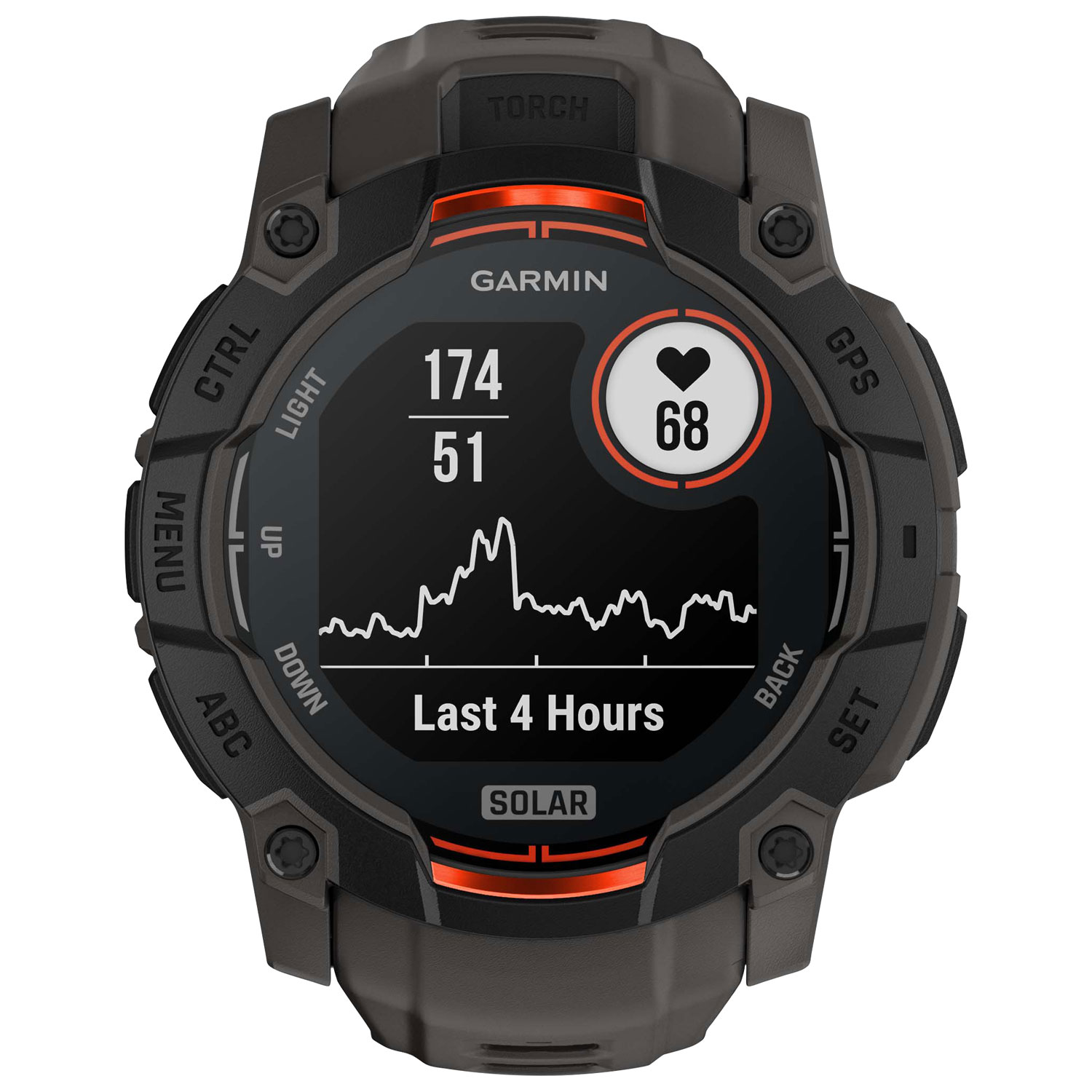 Montre intelligente multisport Bluetooth de 50 mm Instinct 3 Solar de Garmin - Noir/Anthracite