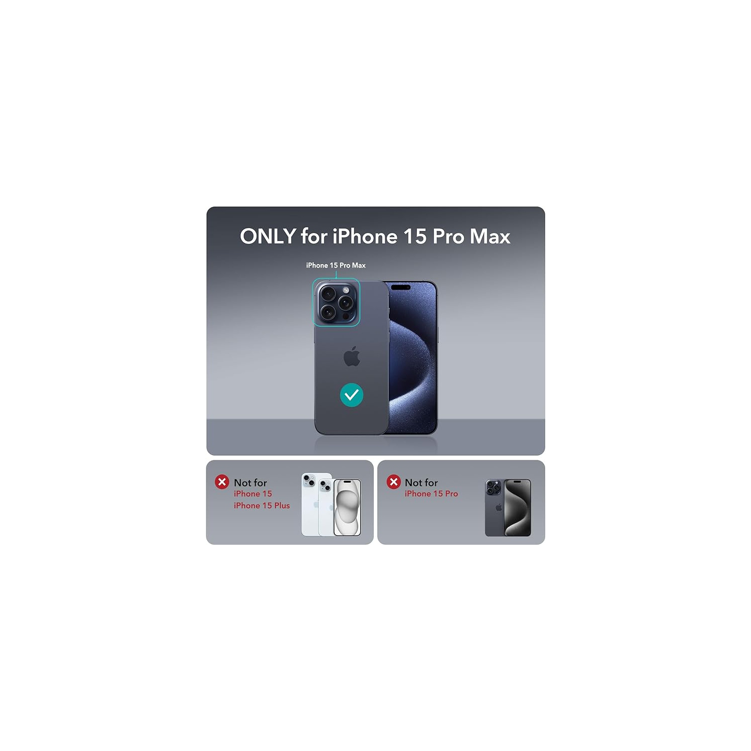 XCRS Defender Case Magsafe Cover, Magnetic Metal Kickstand Ring Holder Case for Apple iPhone 15 Pro Max 2023