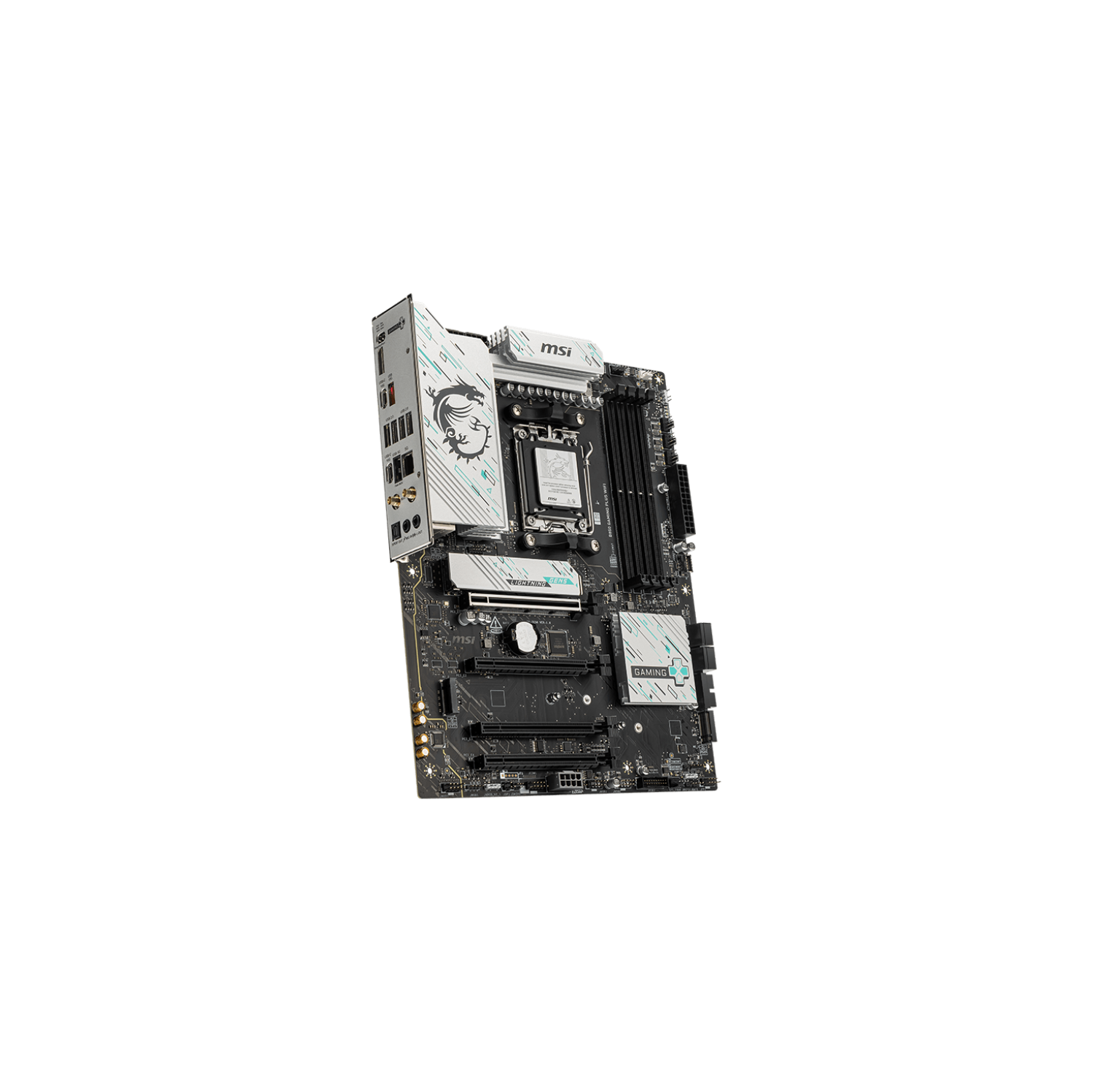 MSI B850 GAMING PLUS Wi-Fi avec DDR5-8200+, 3 fentes M.2, réseau local 5&nbsp;Go, Wi-Fi 7, BT 5,4 Noir