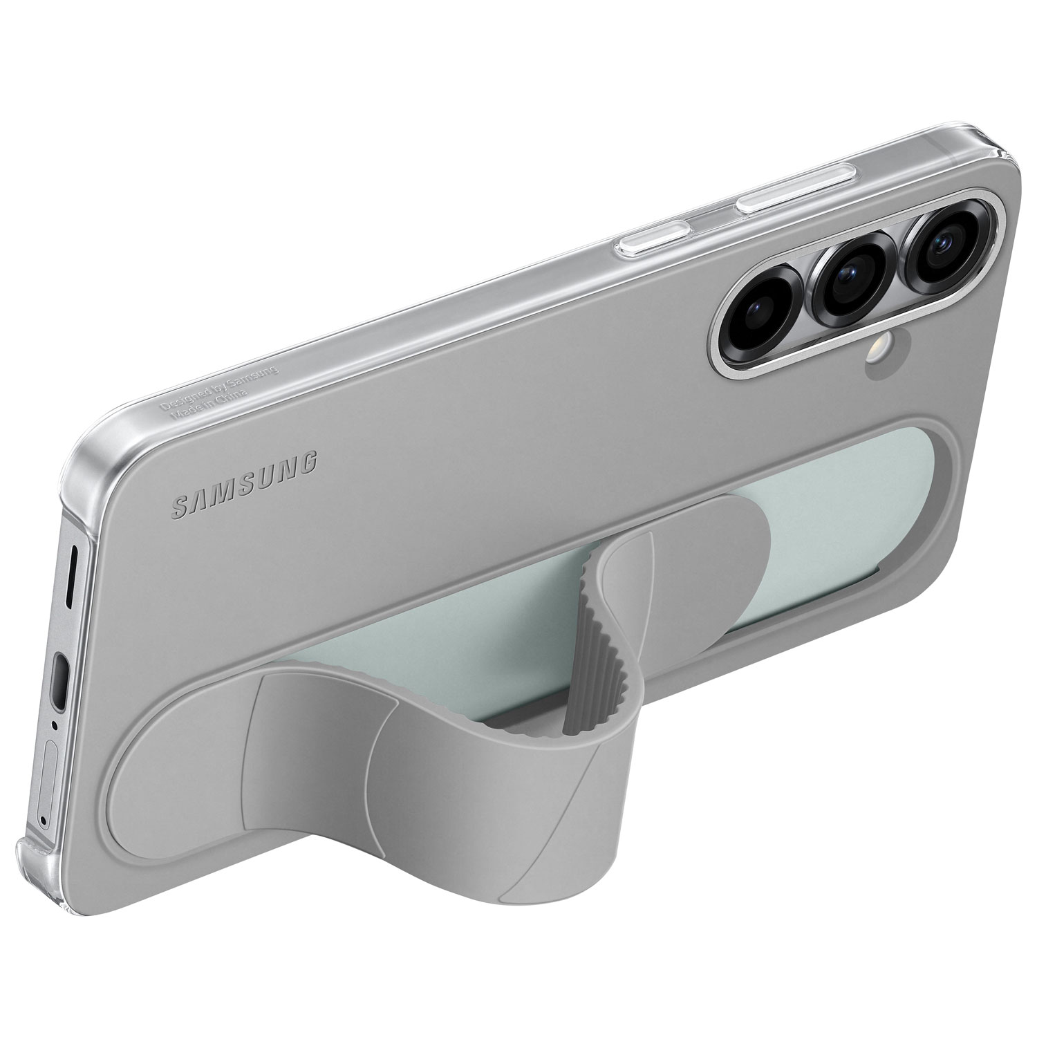 Étui rigide ajusté Standing Grip de Samsung pour Galaxy S25+ - Gris
