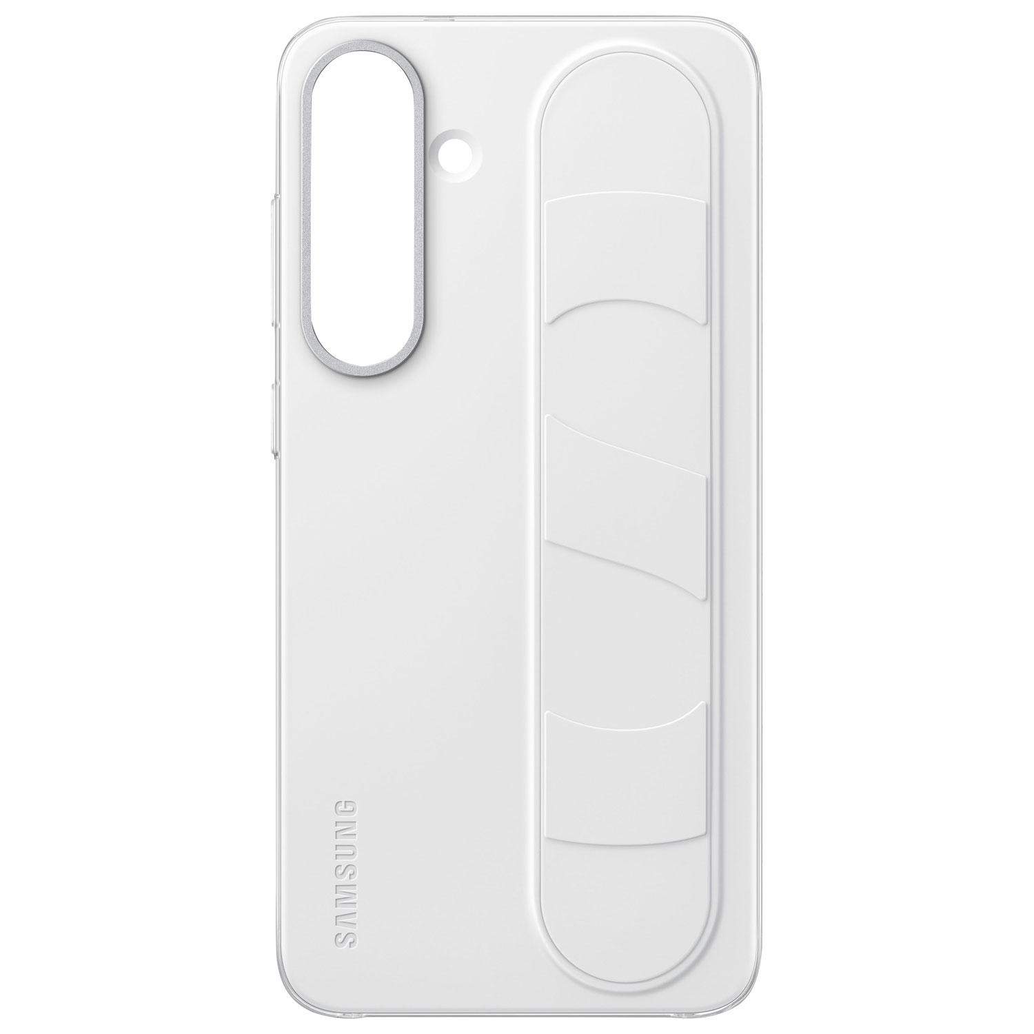 Étui rigide ajusté Standing Grip de Samsung pour Galaxy S25+ - Blanc