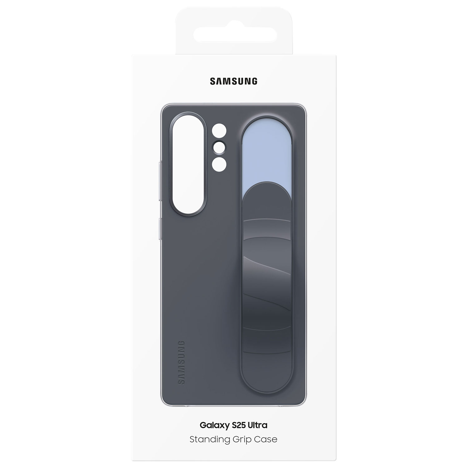 Samsung Standing Grip Fitted Hard Shell Case for Galaxy S25 Ultra - Black