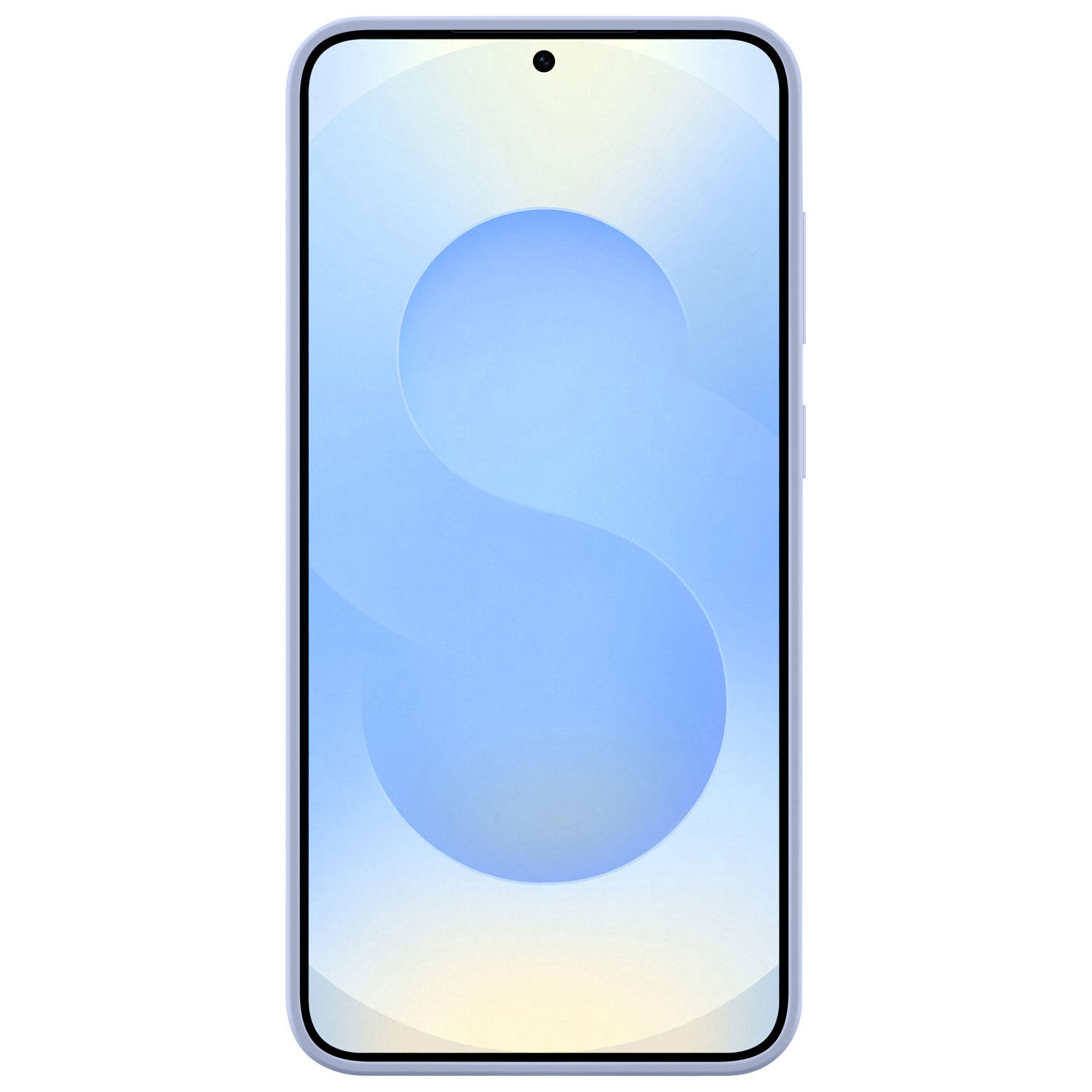 Étui souple ajusté en silicone de Samsung pour Galaxy S25+ - Bleu clair