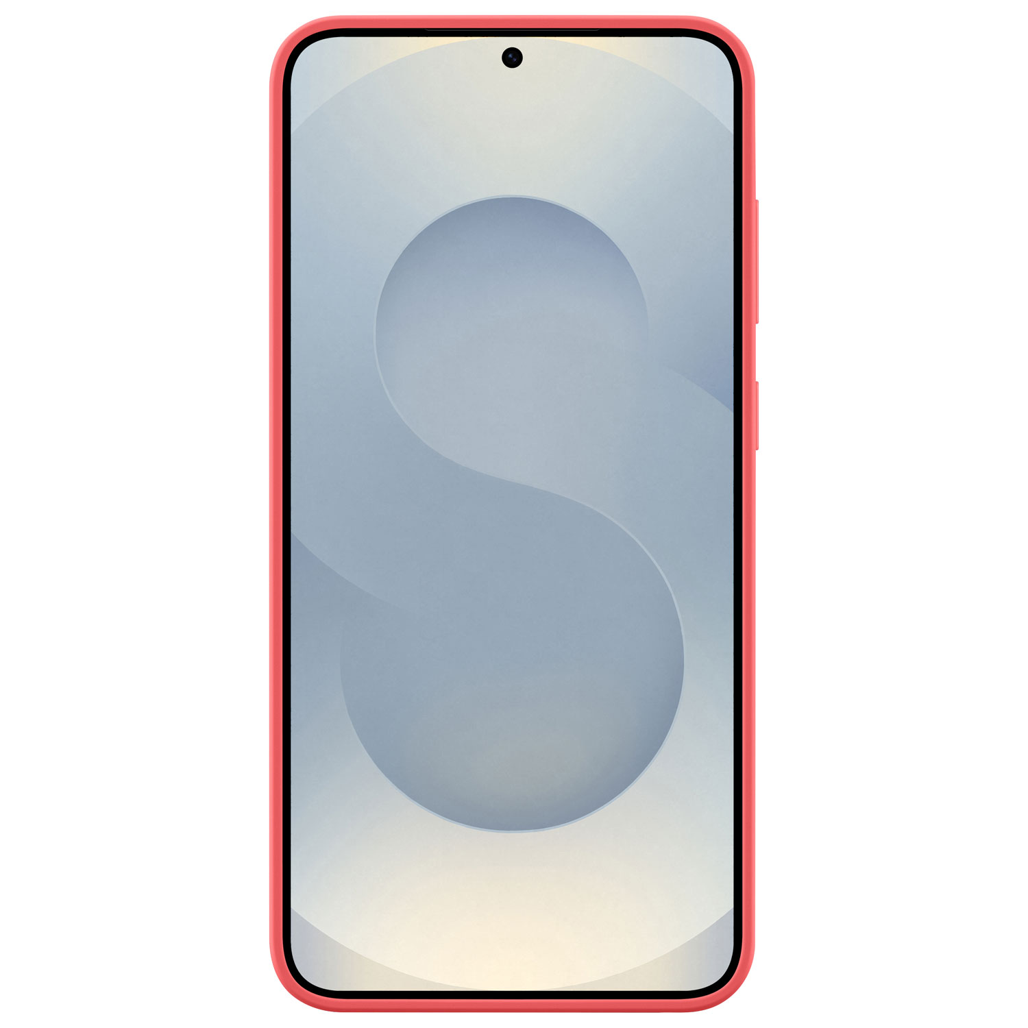 Étui souple ajusté en silicone de Samsung pour Galaxy S25+ - Rouge