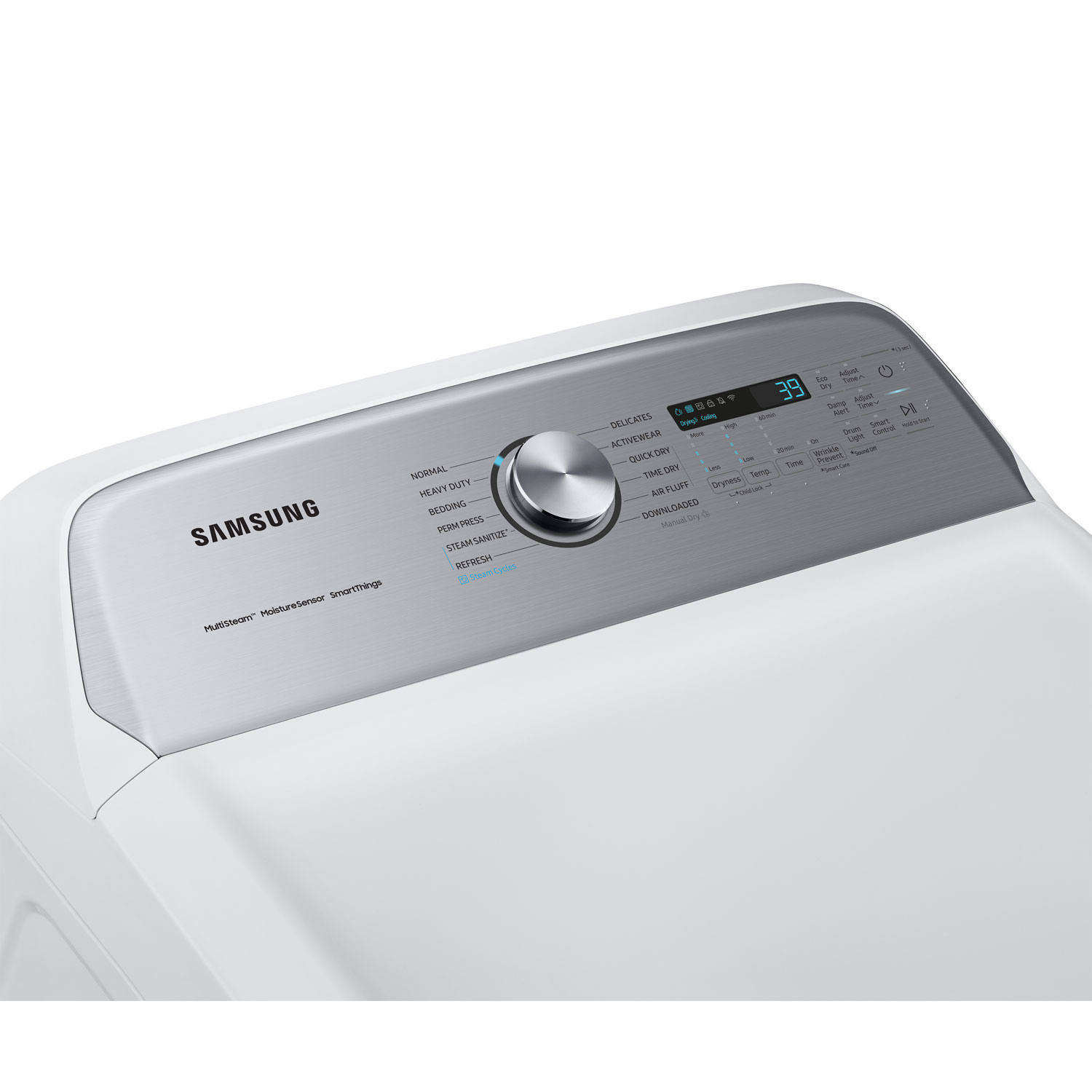 Sécheuse électrique à vapeur 7,4 pi³ de Samsung - Blanc