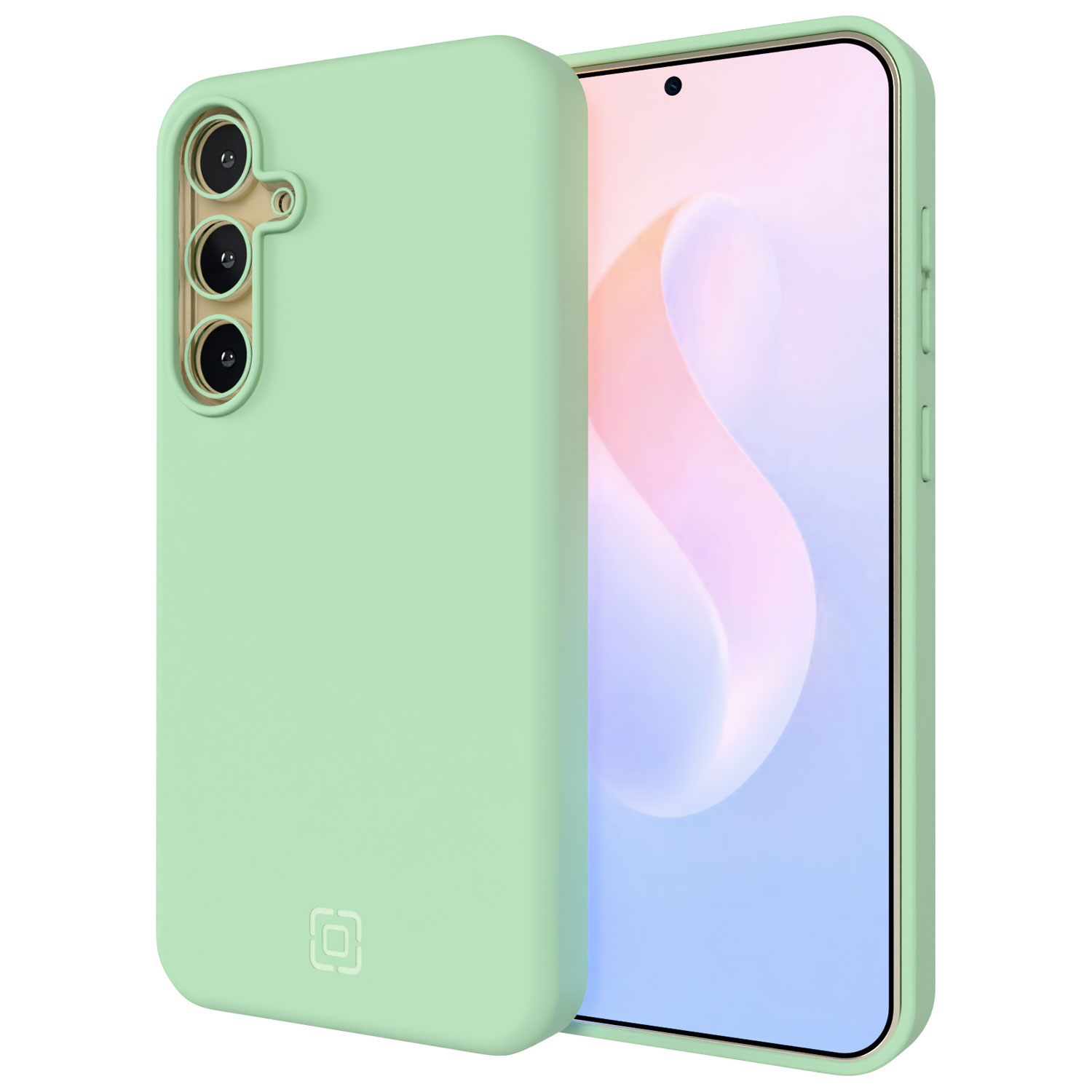 Incipio Sensor Silicone Fitted Soft Shell Case w/ Lens Protector for Galaxy S25 - Sage