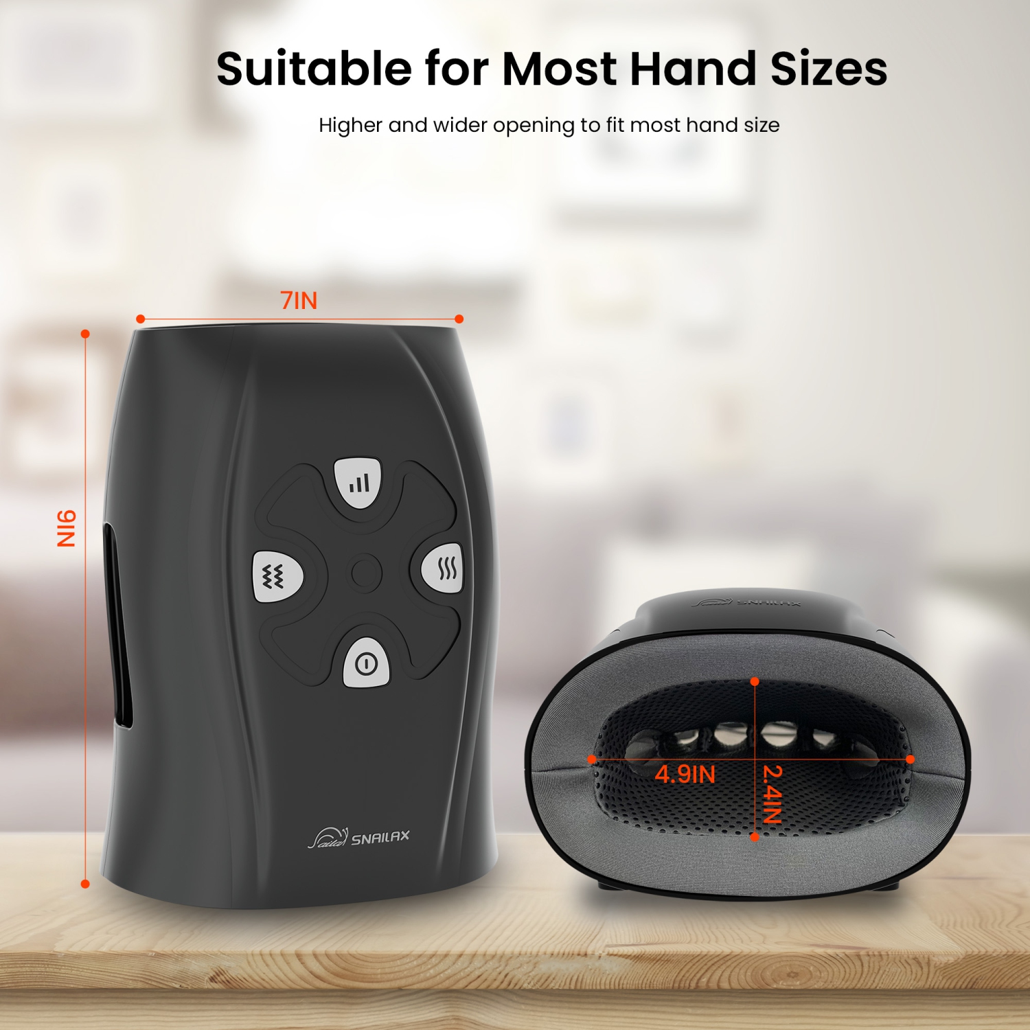 Snailax hand massager with heat and compression