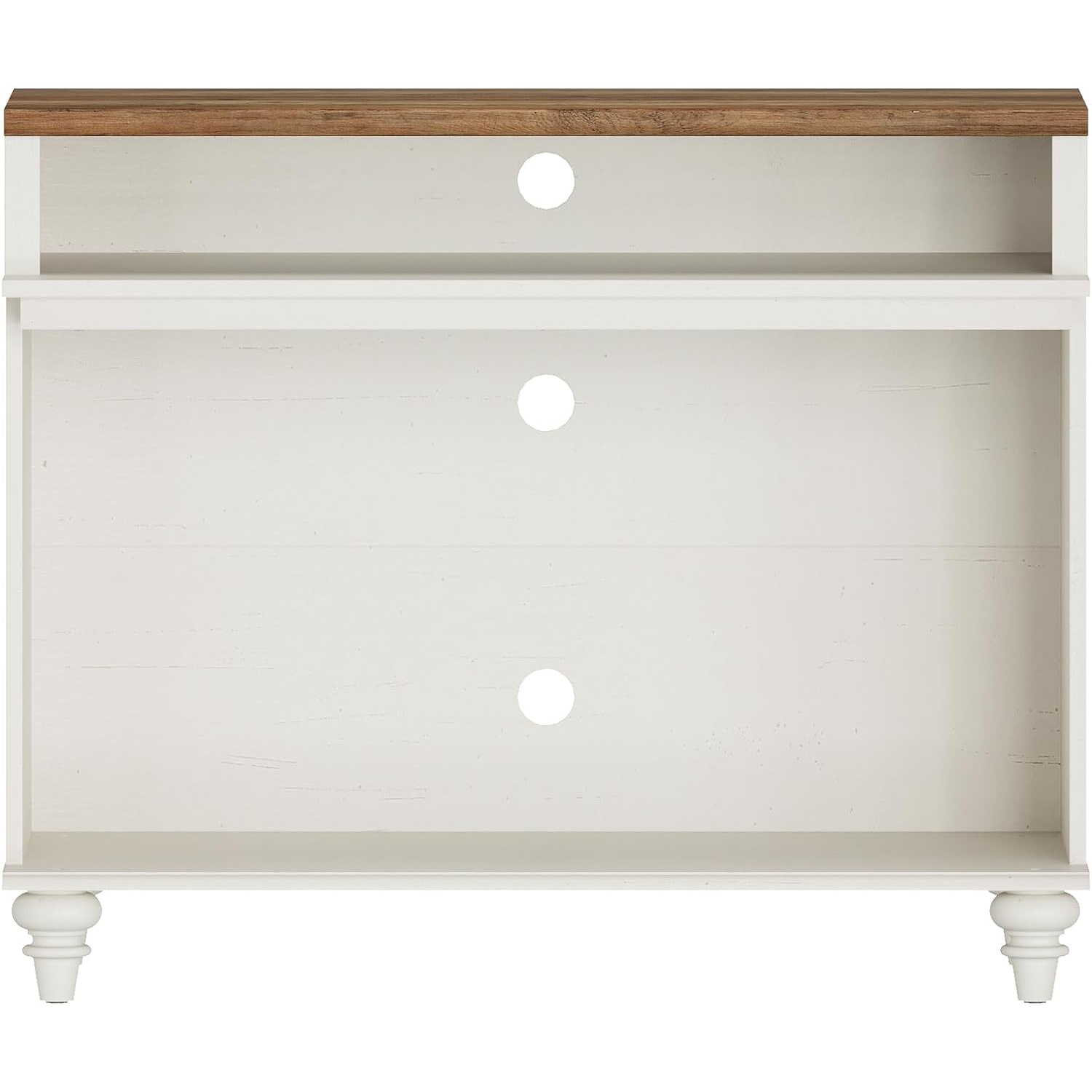 Meuble WAMPAT pour téléviseur de 43 po, petite console multimédia, armoire de rangement pour le salon, table de bout en bois avec tablette de