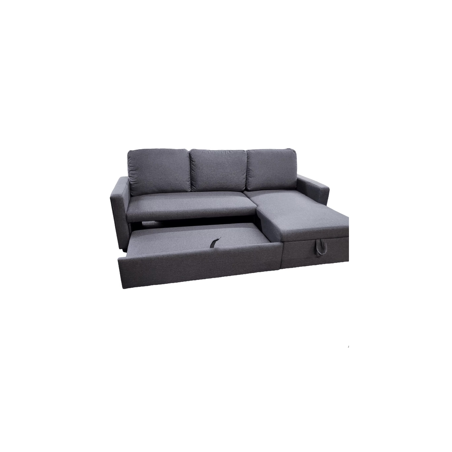 Canapé-lit modulaire avec rangement Austin - Gris foncé