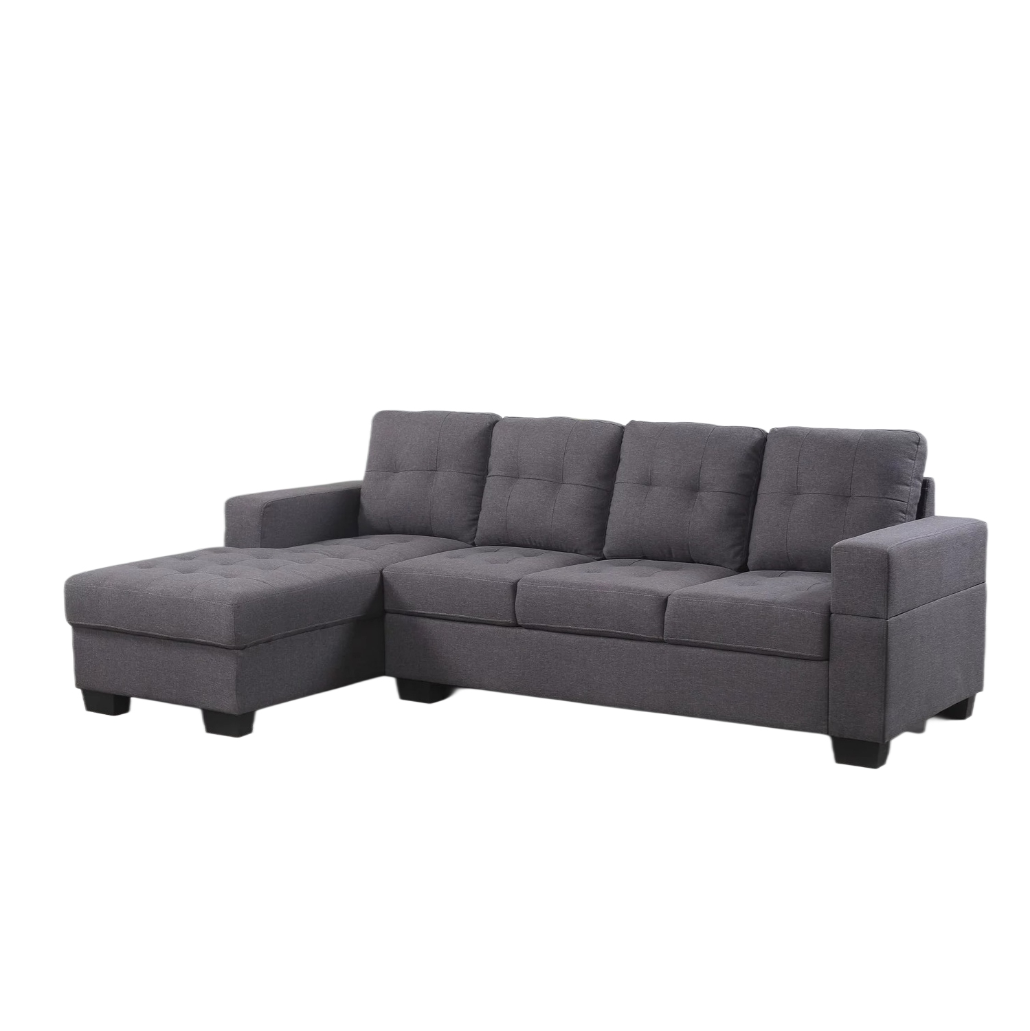 Milan 4 seater sectional with left or right chaise