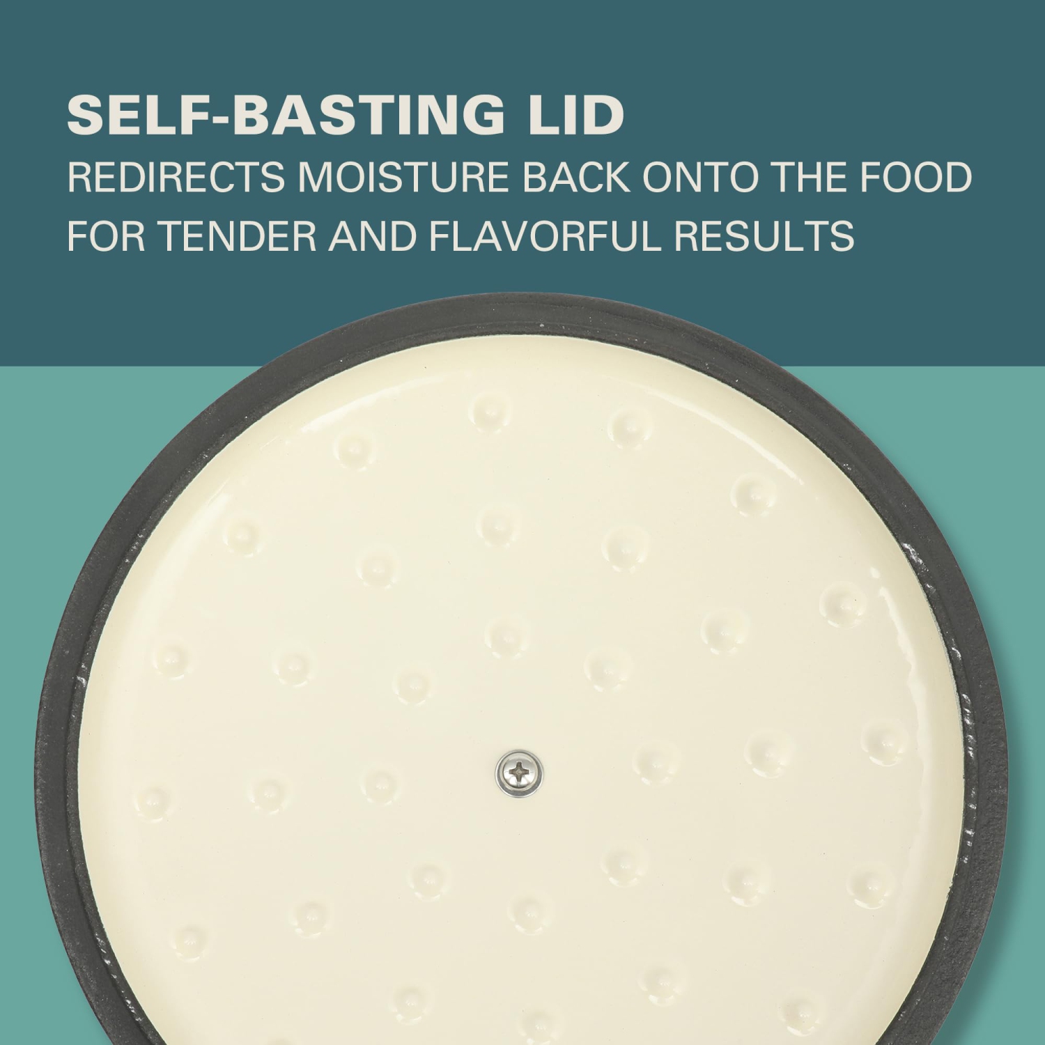 Gibson Home Addlestone 2.65 Quart Round Enamel Cast Iron Dutch Oven Pot With Lid & Dual Handles - Red