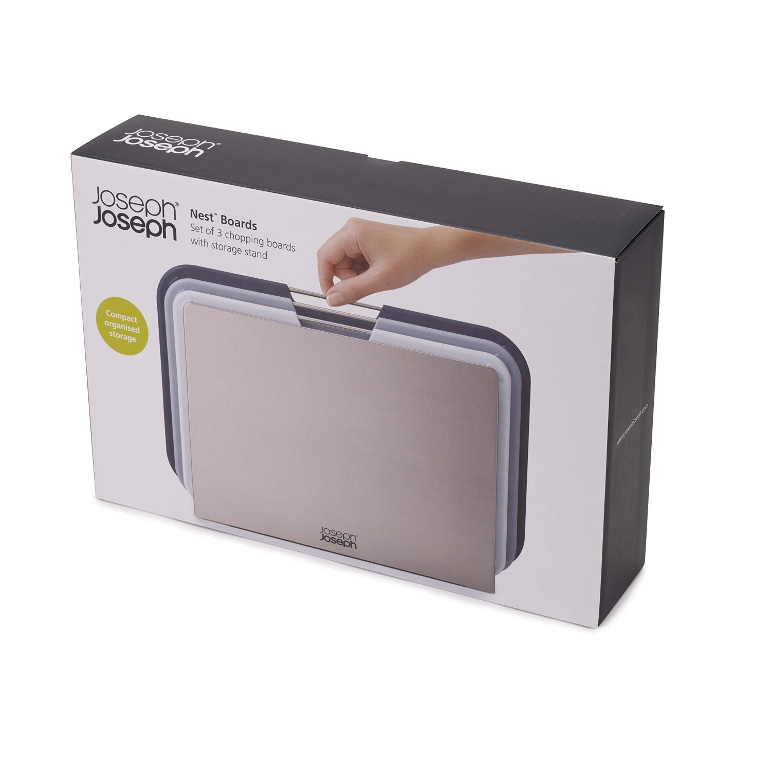 Ensemble de planches à découper en plastique avec support de rangement, 3 tableaux de tailles différentes