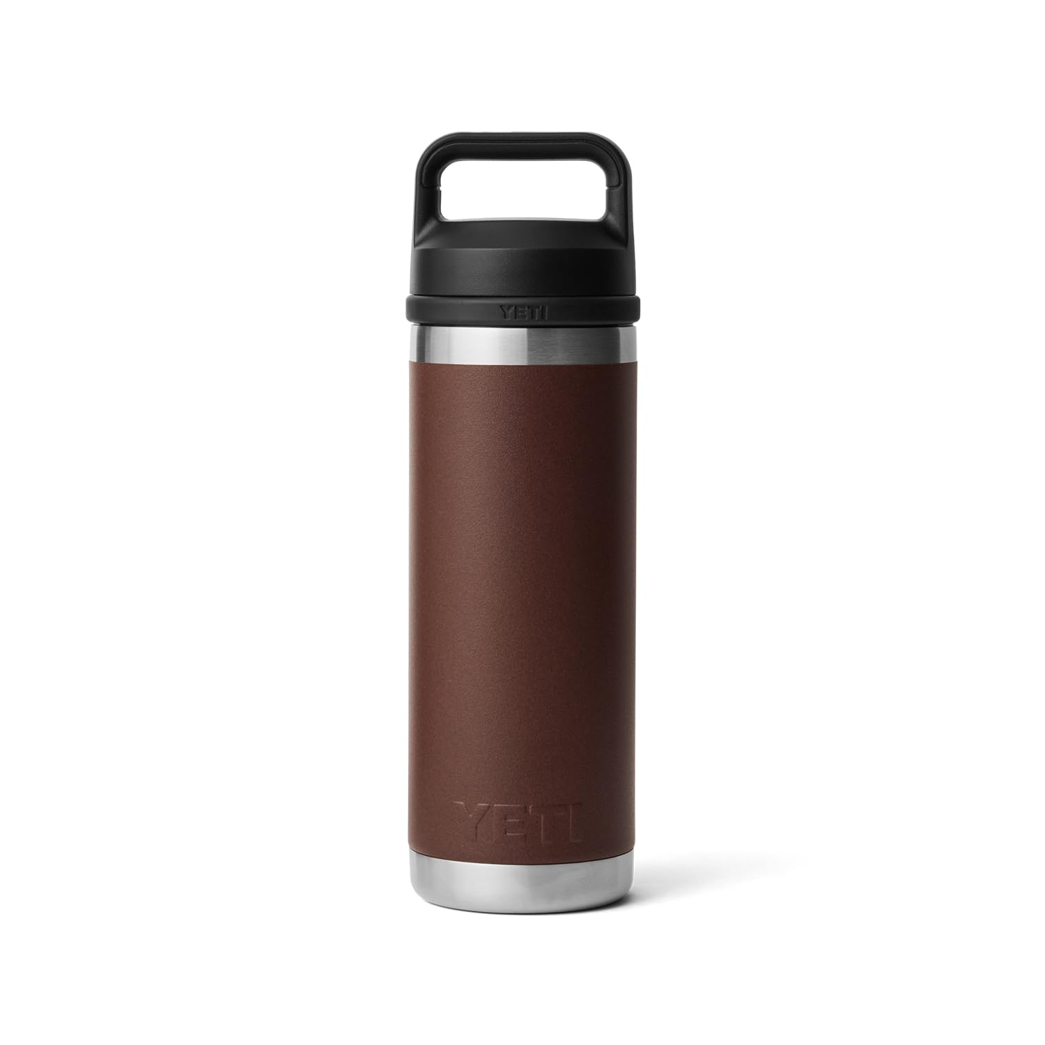 Bouteille 18&nbsp;oz YETI Rambler, isolée sous vide, acier inoxydable avec capuchon, brun Wetlands