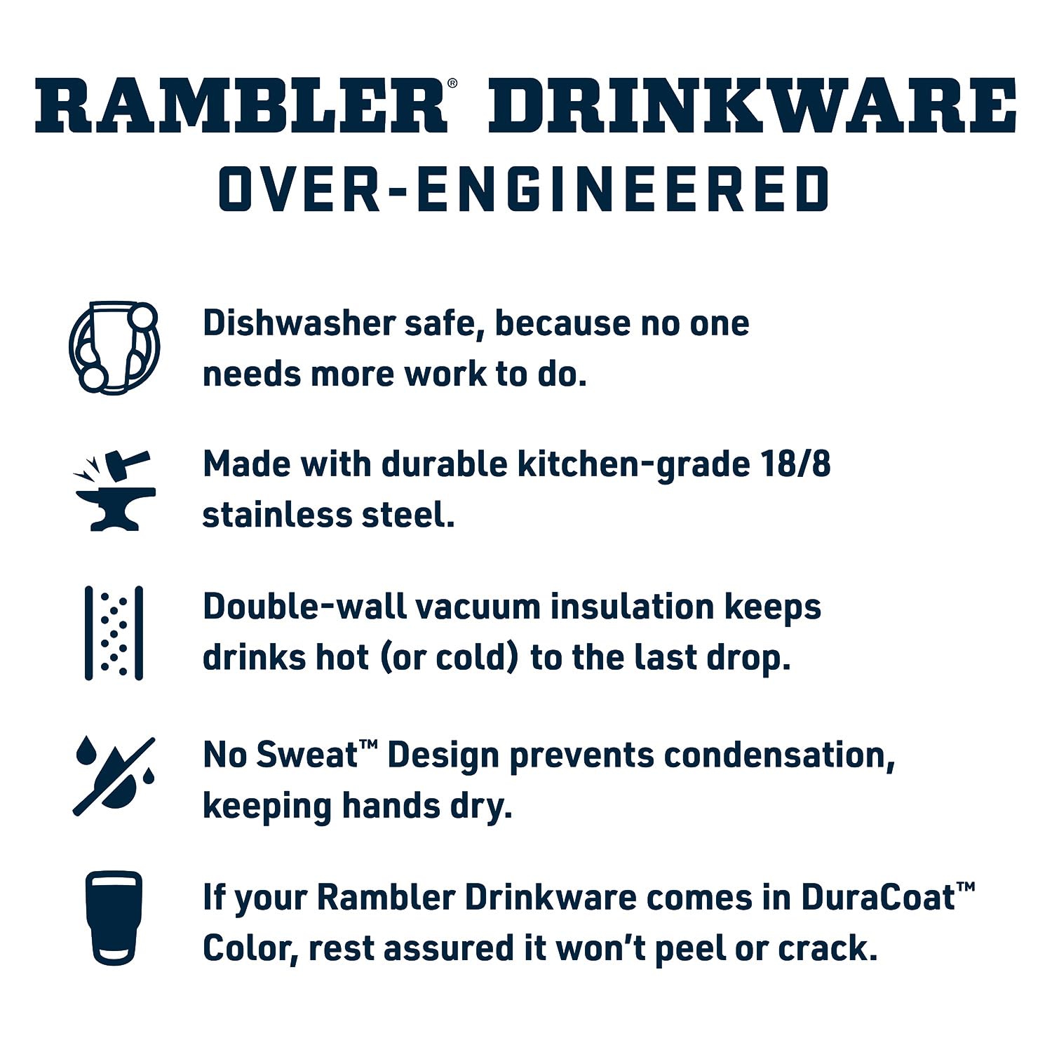 Bouteille 18&nbsp;oz YETI Rambler, isolée sous vide, acier inoxydable avec capuchon, brun Wetlands