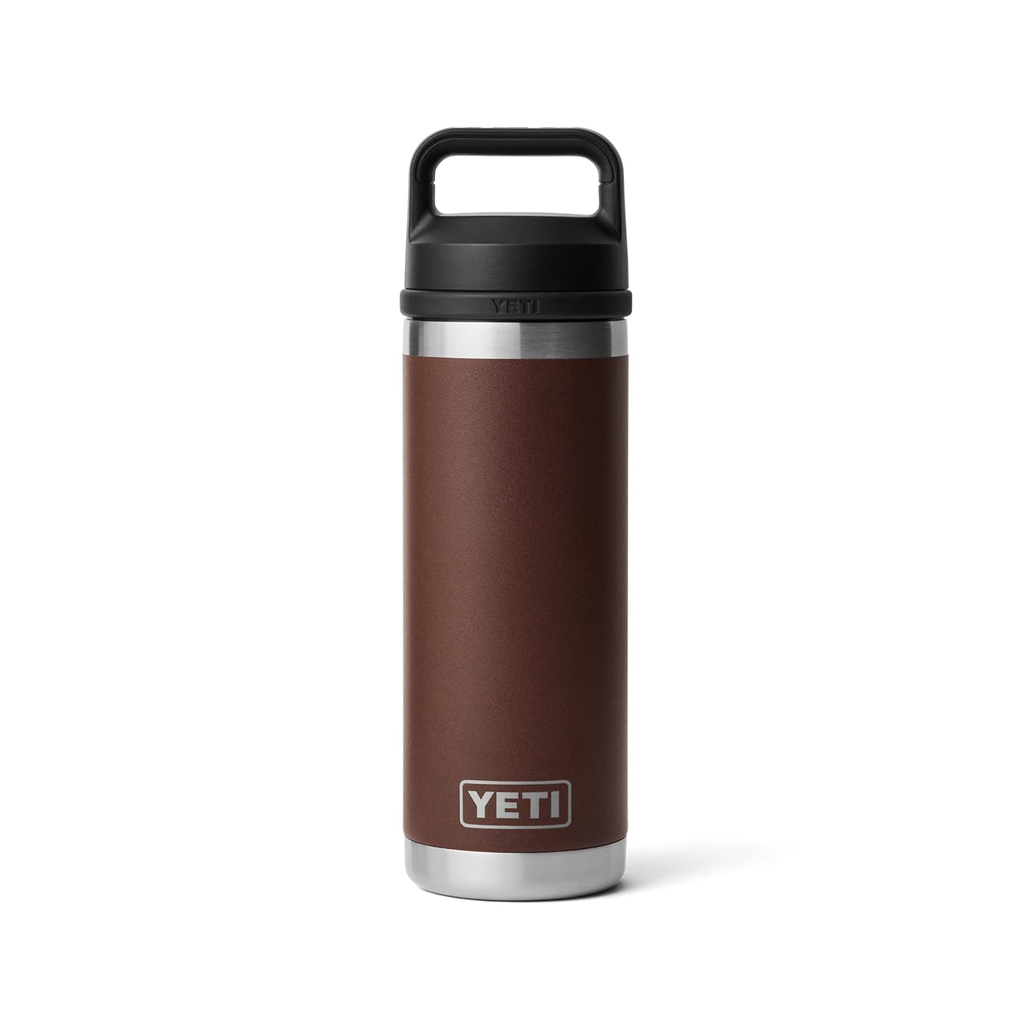 Bouteille 18&nbsp;oz YETI Rambler, isolée sous vide, acier inoxydable avec capuchon, brun Wetlands