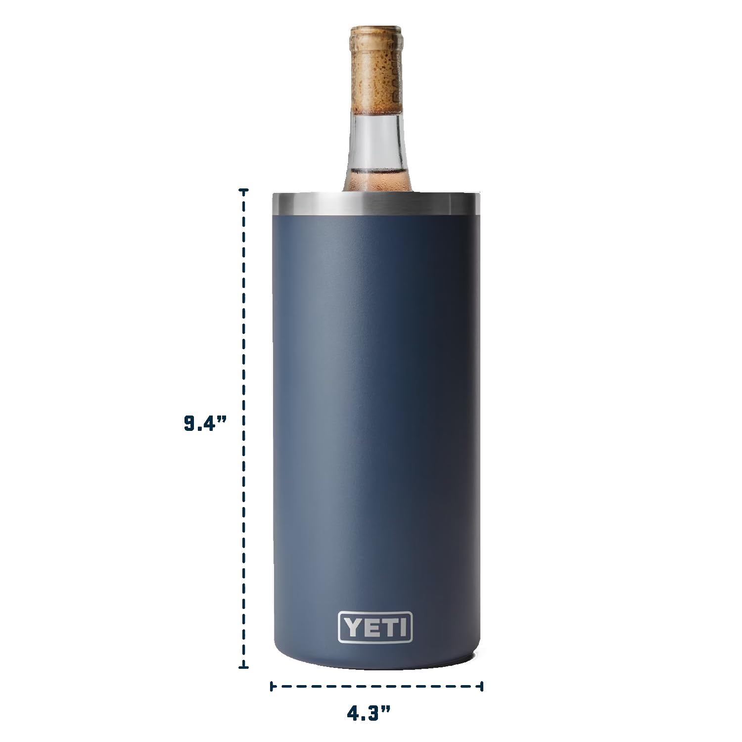 YETI Rambler Wine Chiller, Fits Most Wine Bottles, Rescue Red