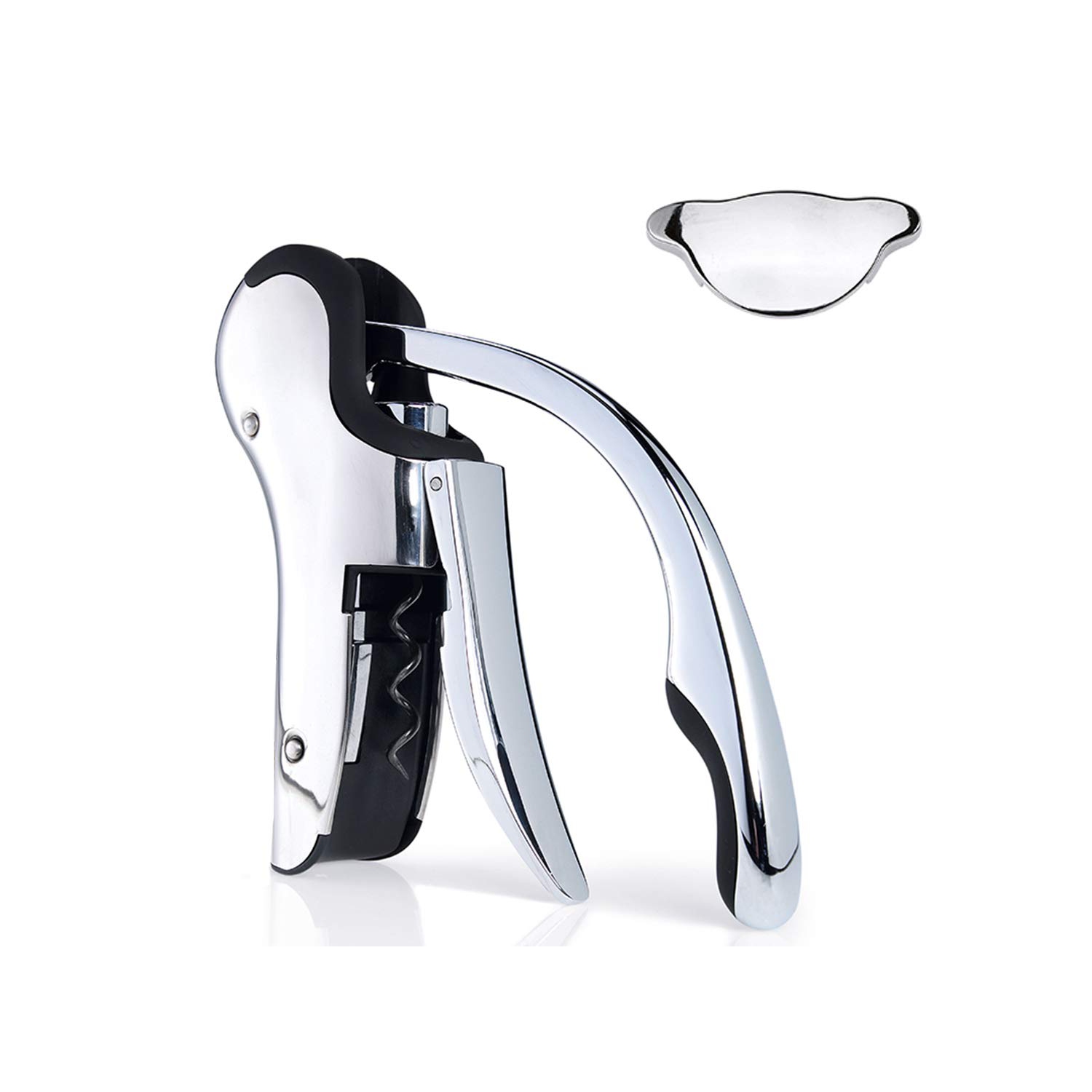 Ouvre-bouteille vertical compact en acier inoxydable ouvre-bouteille avec coupe-capsule