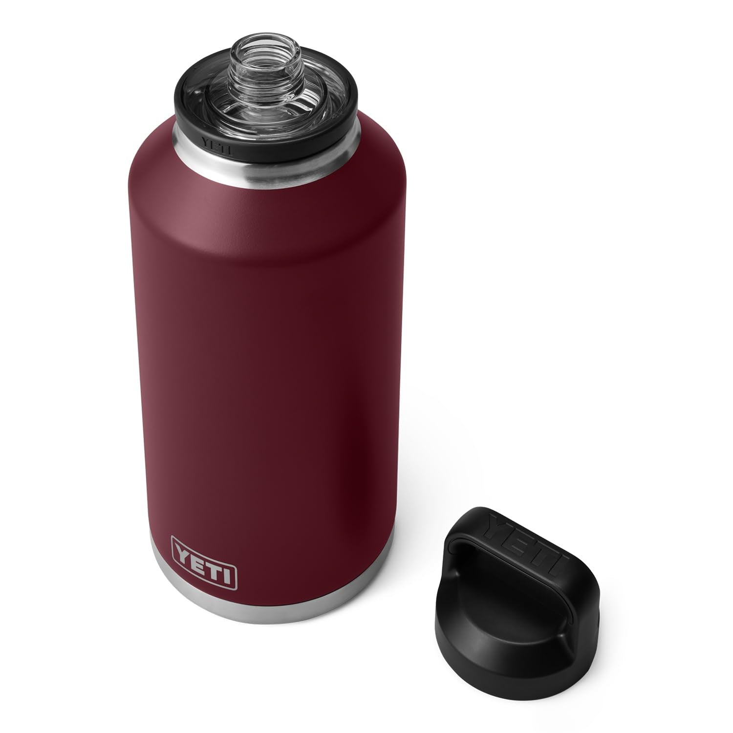 Bouteille 64&nbsp;oz YETI Rambler, isolée sous vide, acier inoxydable avec capuchon, rouge vigne sauvage