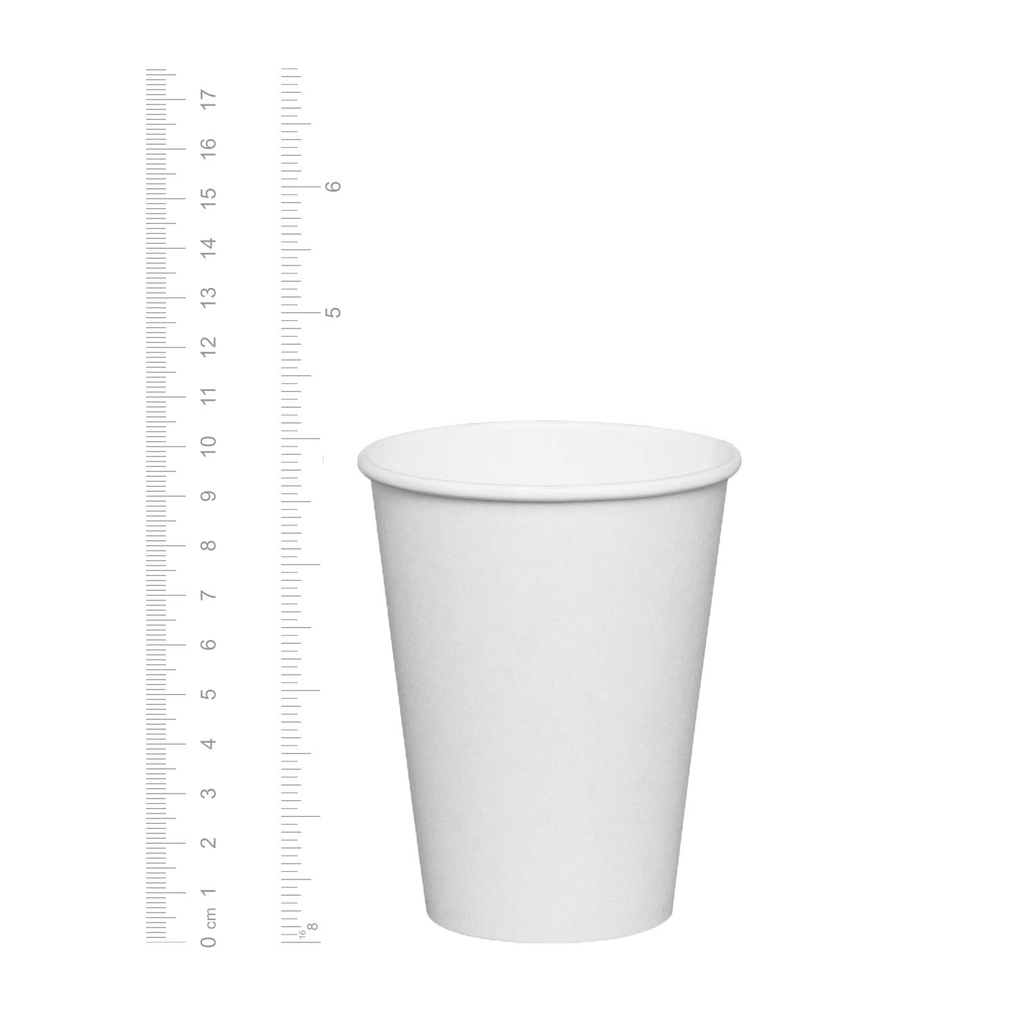 [300 unités] 12&nbsp;oz. Tasses de café chaud 350&nbsp;gsm en papier blanc