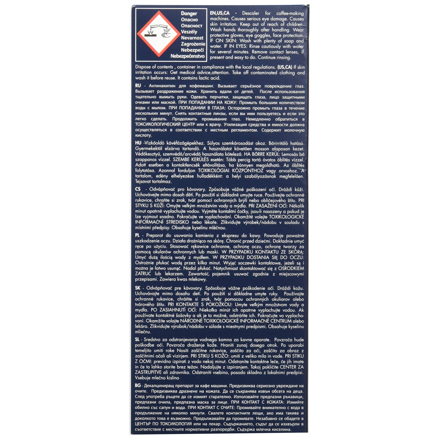 De'Longhi – Solution de détartrage écologique 5513291781, ensemble de 2, blanc