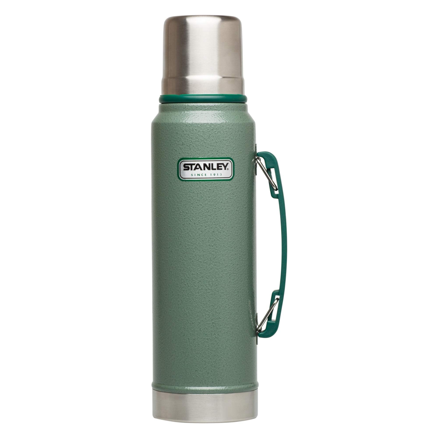 Stanley Classic Vacuum Bottle, Hammertone Green, 1.1 QT / 1.0 L