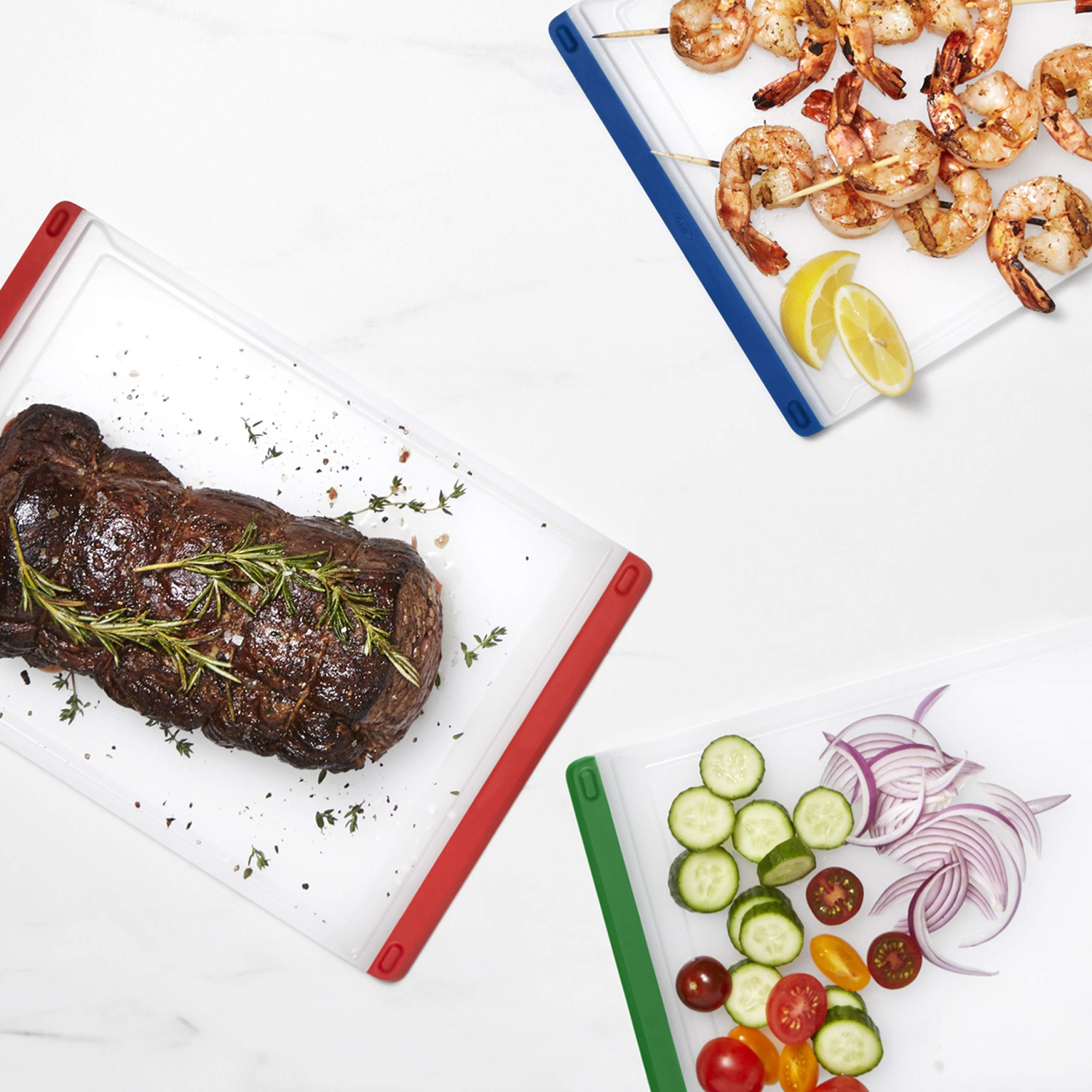 OXO – Ensemble de 3 planches à découper Good Grips pour tous les jours 11284700, taille unique, couleurs variées