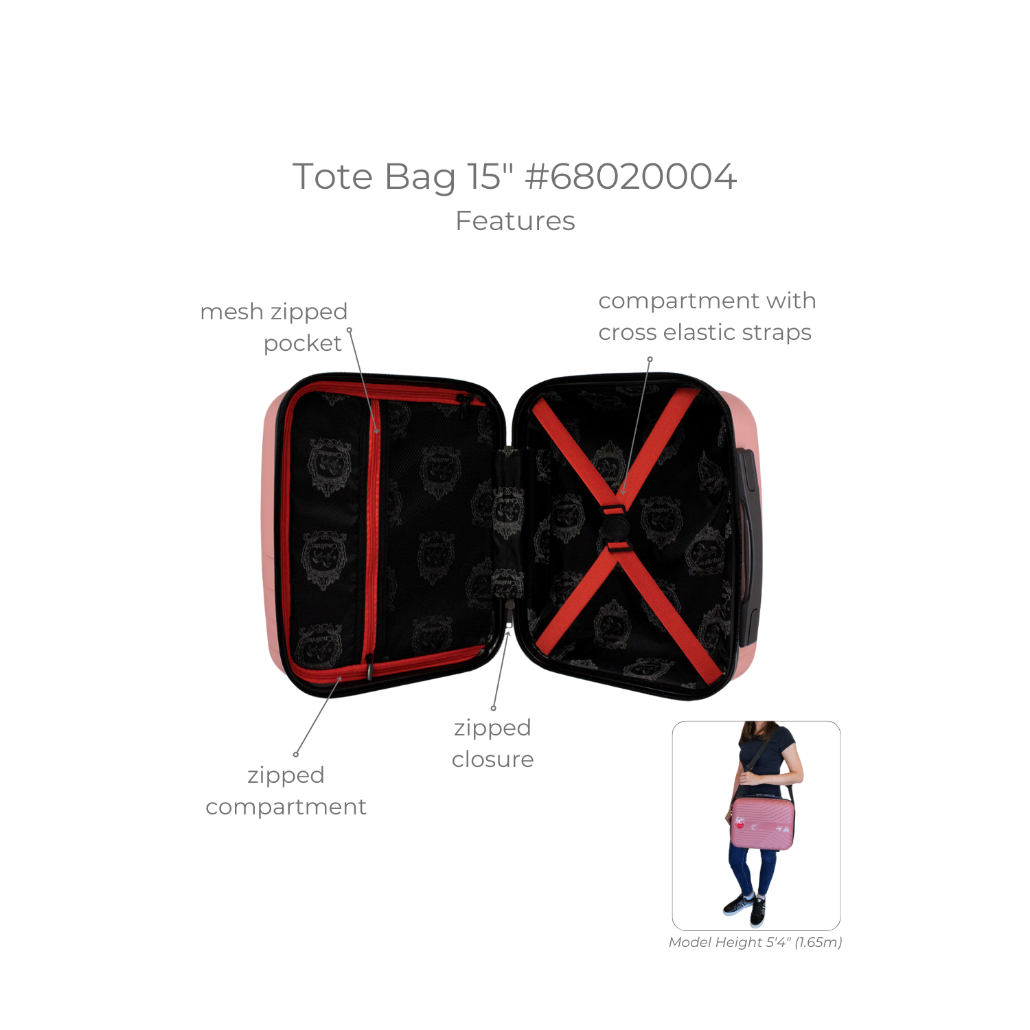 Sac fourre-tout de toilette de 15&nbsp;po Colorful de Cavalinho - Sable