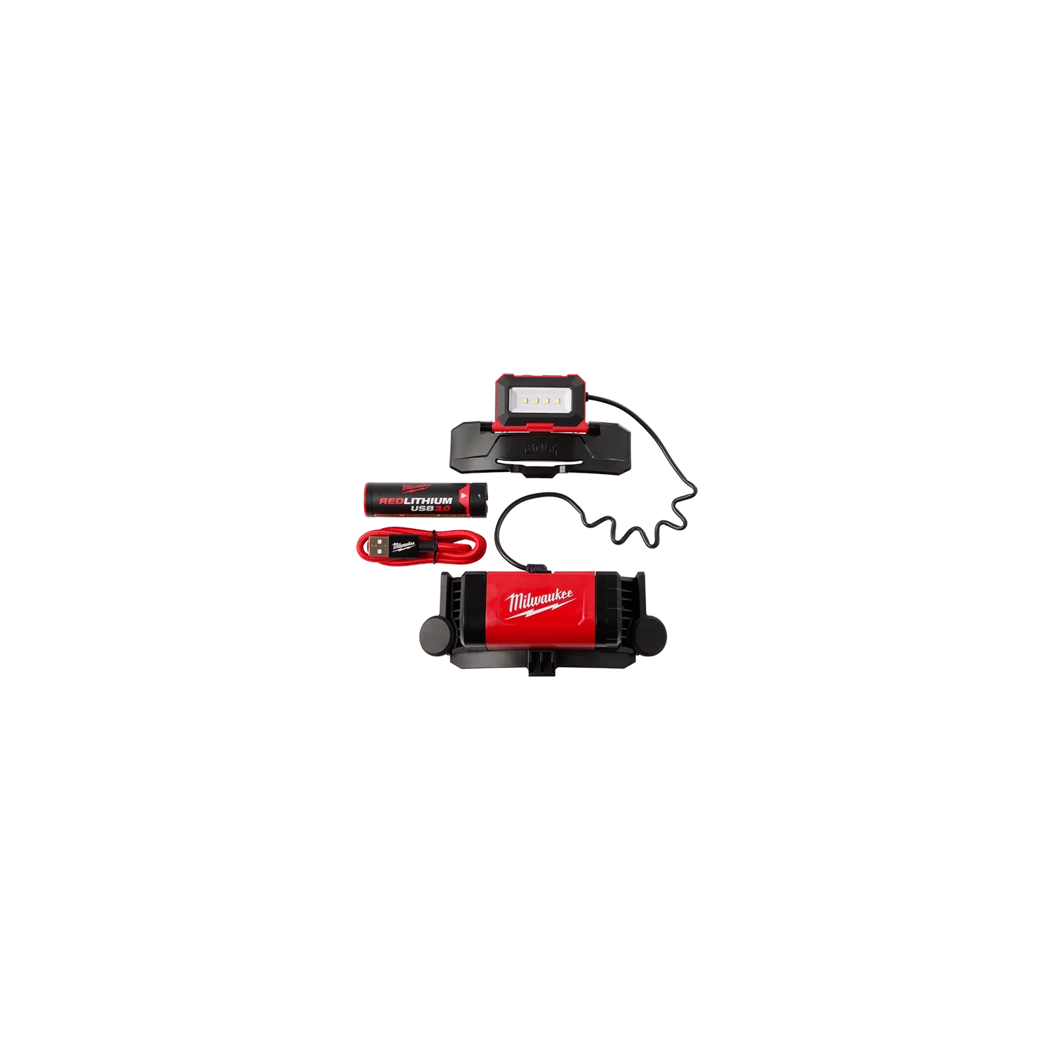 Lampe frontale rechargeable LED REDLITHIUM de Milwaukee Tool BOLT, 600 lumens