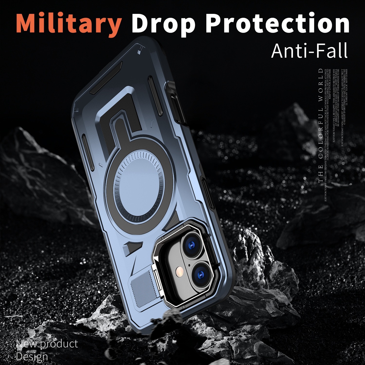 Étui XCRS Shield avec couvercle MagSafe, support invisible pour appareil photo pour iPhone 16 Plus 2024