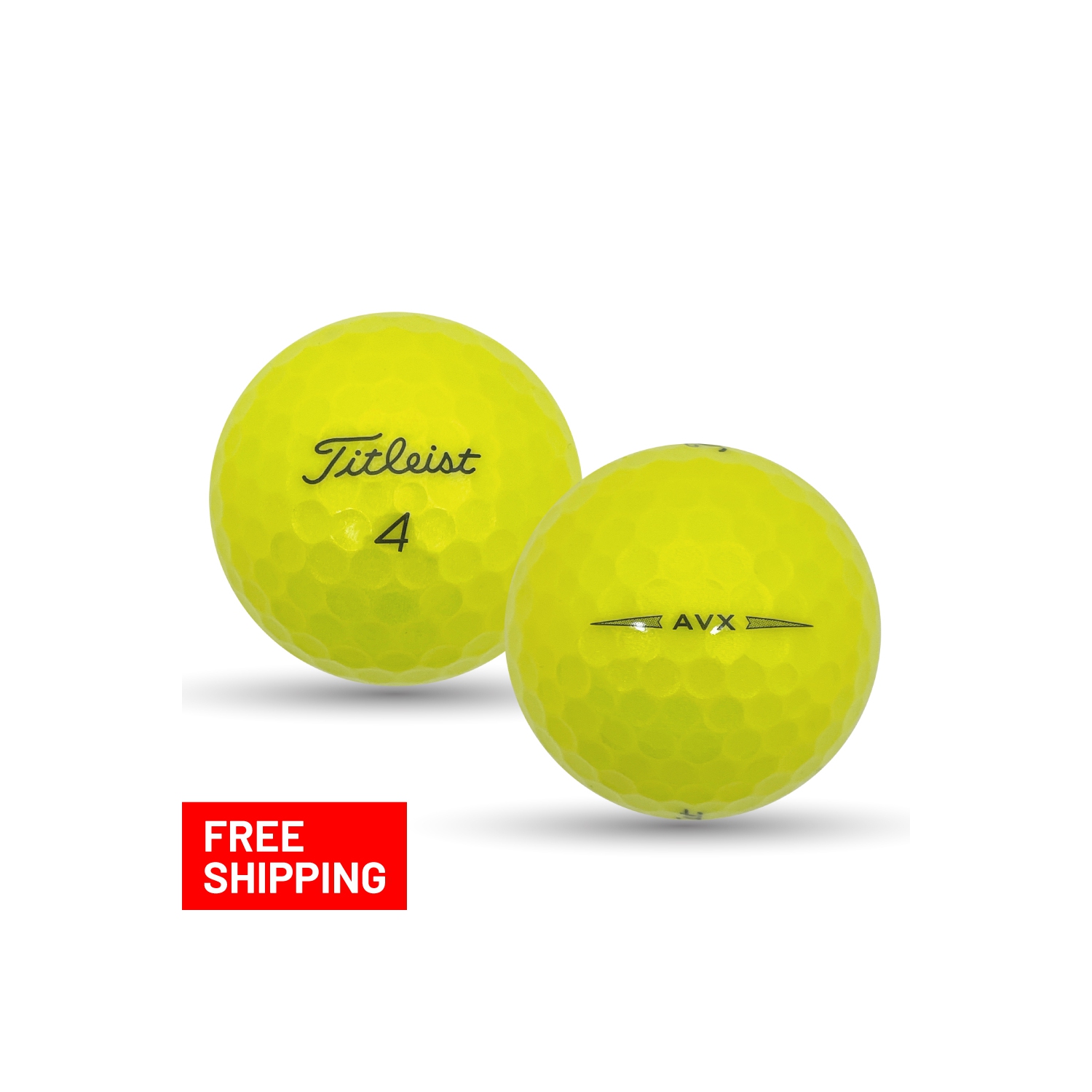 Mulligan Golf Balls 24 Titleist AVX Yellow Pristine Recycled Used Golf Balls