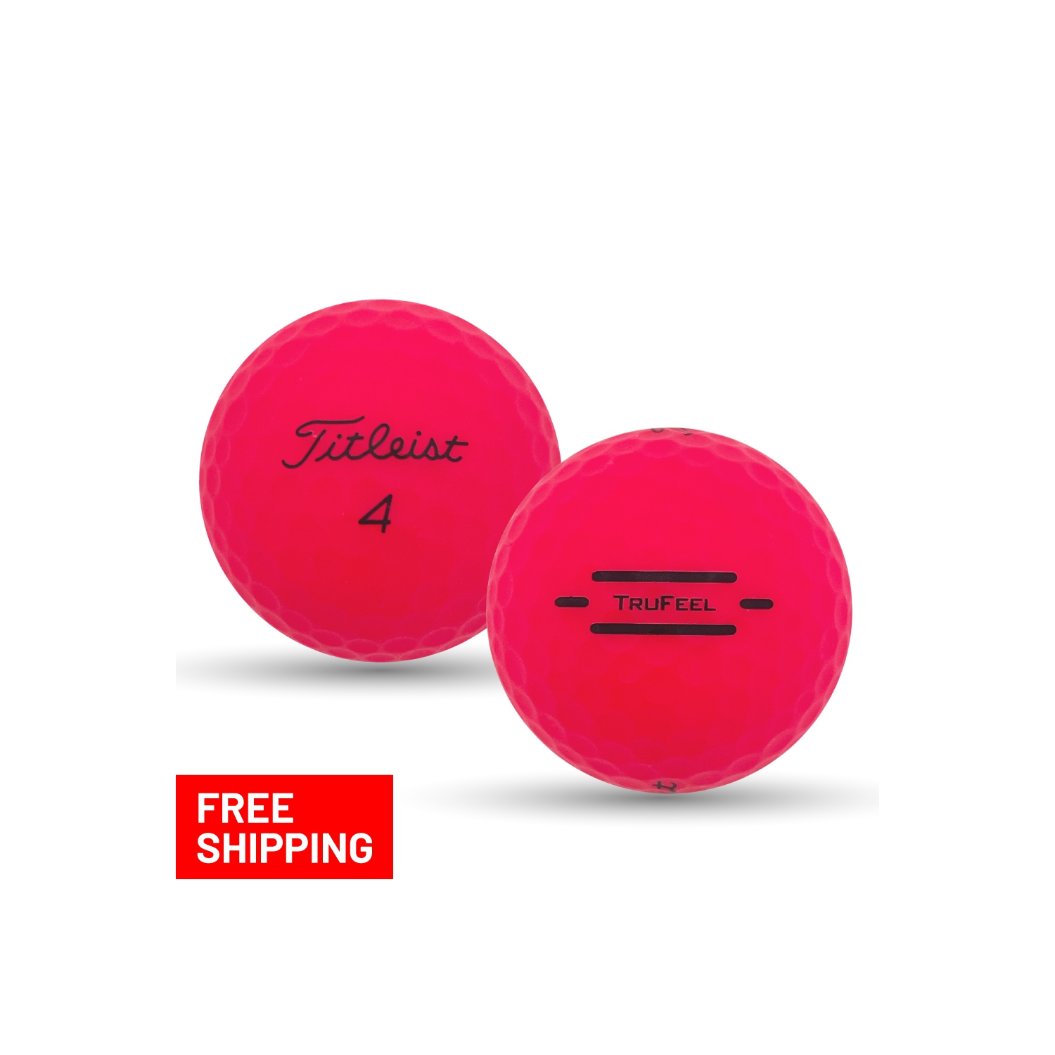 Mulligan Golf Balls 24 Titleist TruFeel Red Pristine Recycled Used Golf Balls