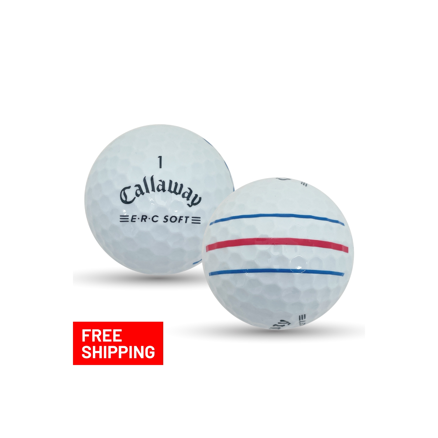 Balles de golf Mulligan 48 5&nbsp;A Balles de golf recyclées usagées Callaway ERC à triple piste