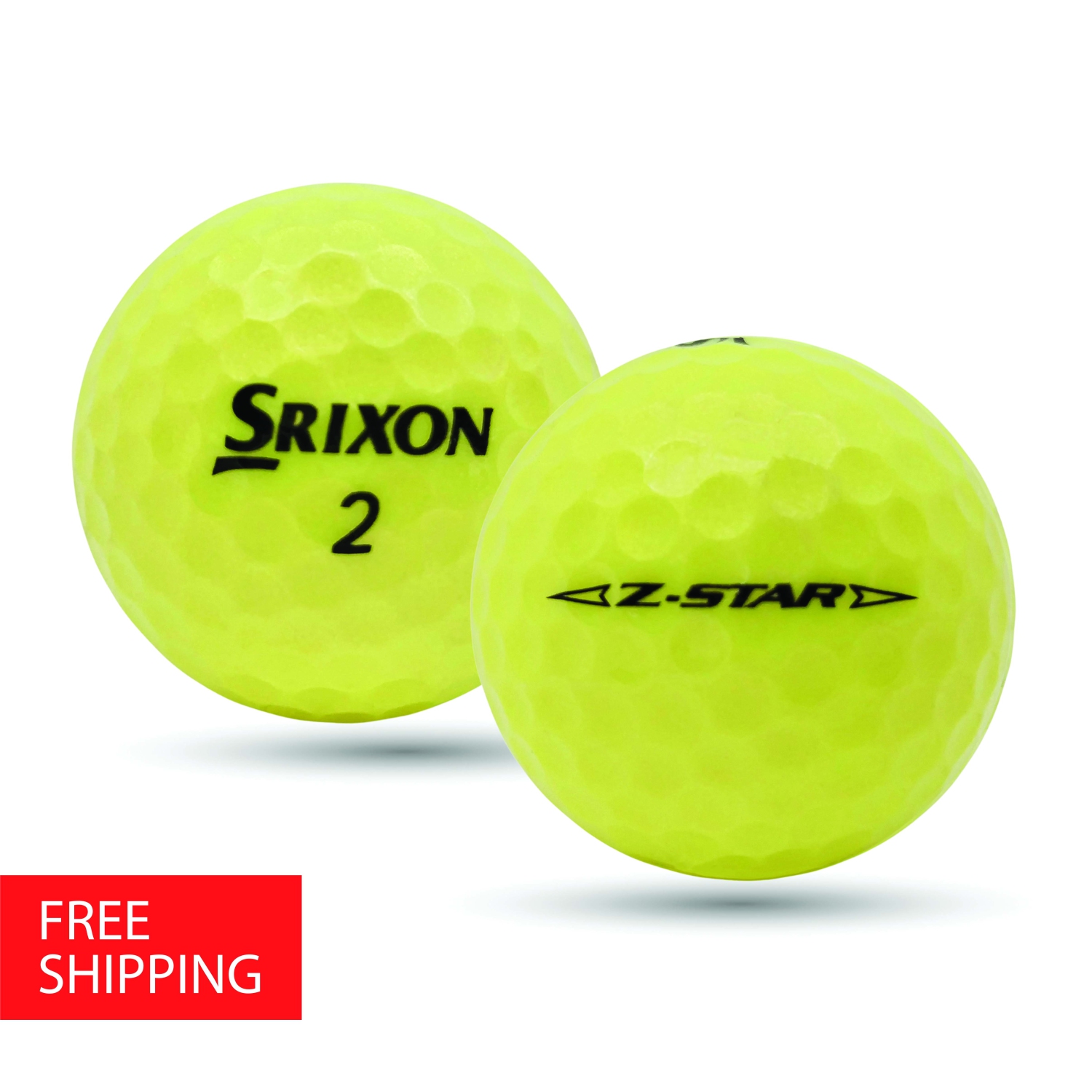 Balles de golf Mulligan 60 balles de golf Z-Star 5&nbsp;A jaunes recyclées usagées de Srixon