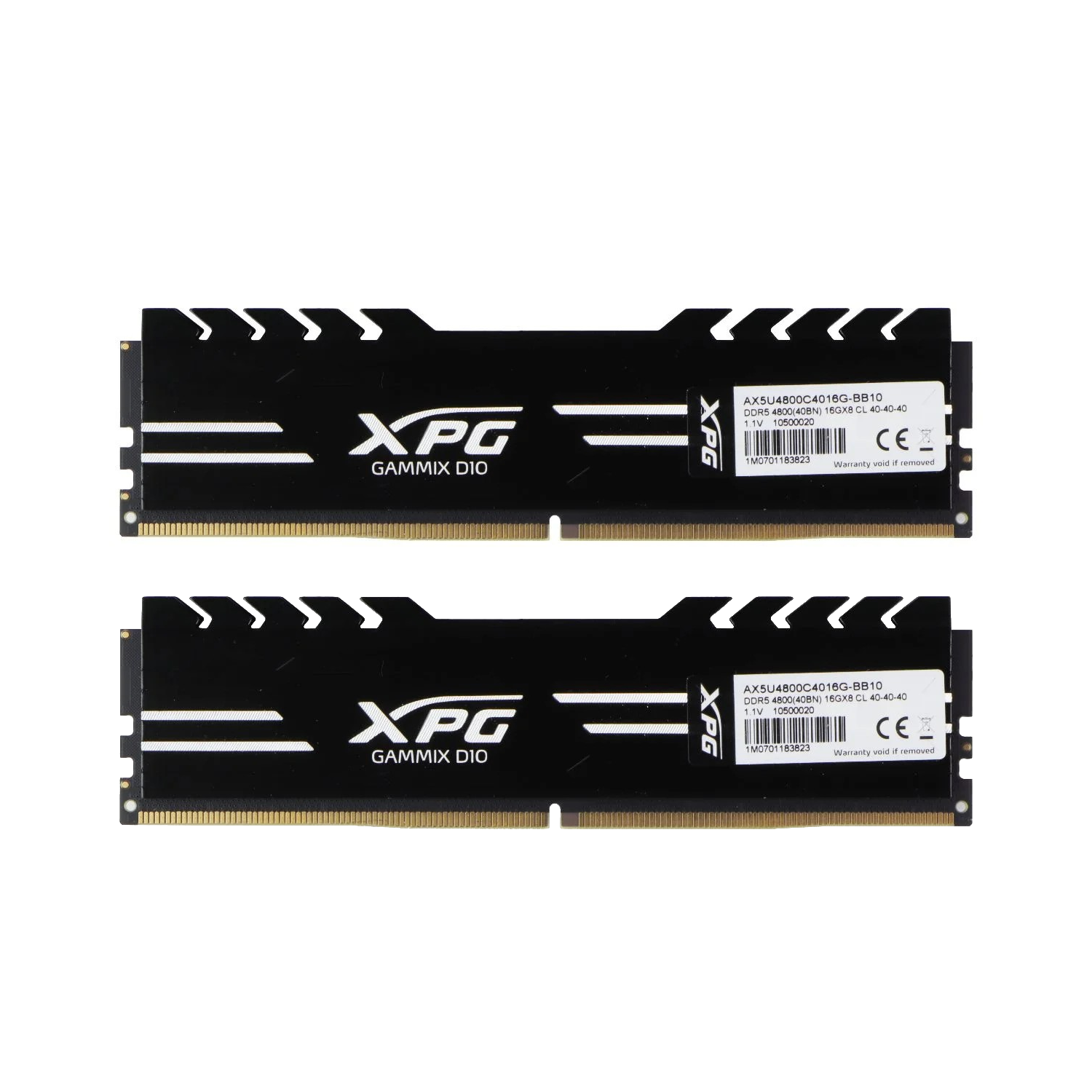 Refurbished (Good) XPG 16GB 8GBX2 4800MHz DDR5 CL40 Desktop Memory Ram (AX5U4800C408G-BB10)