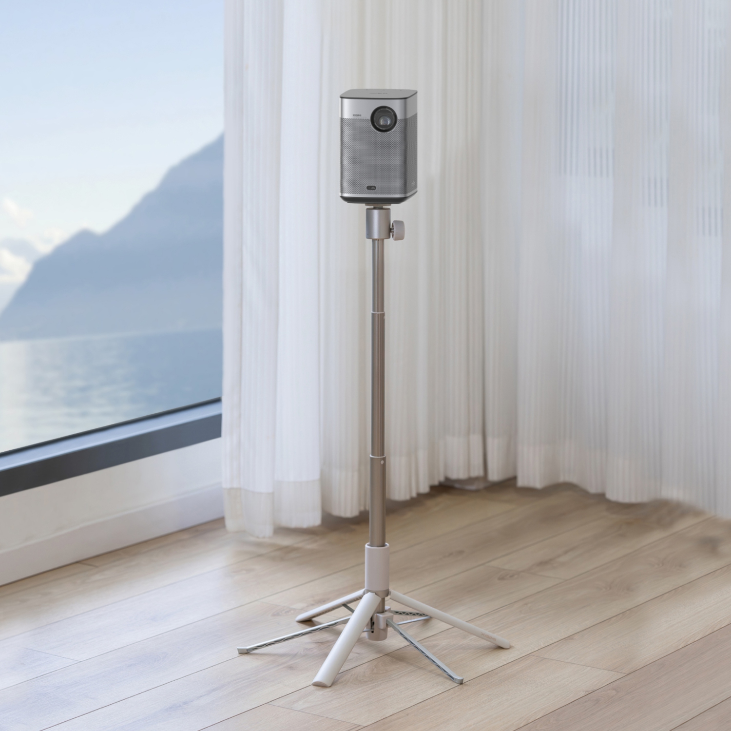 XGIMI Light Gold Portable Stand, Projector Accessories, 360° Panoramic Rotation and Anti-Slip Design, Universal Compatibility