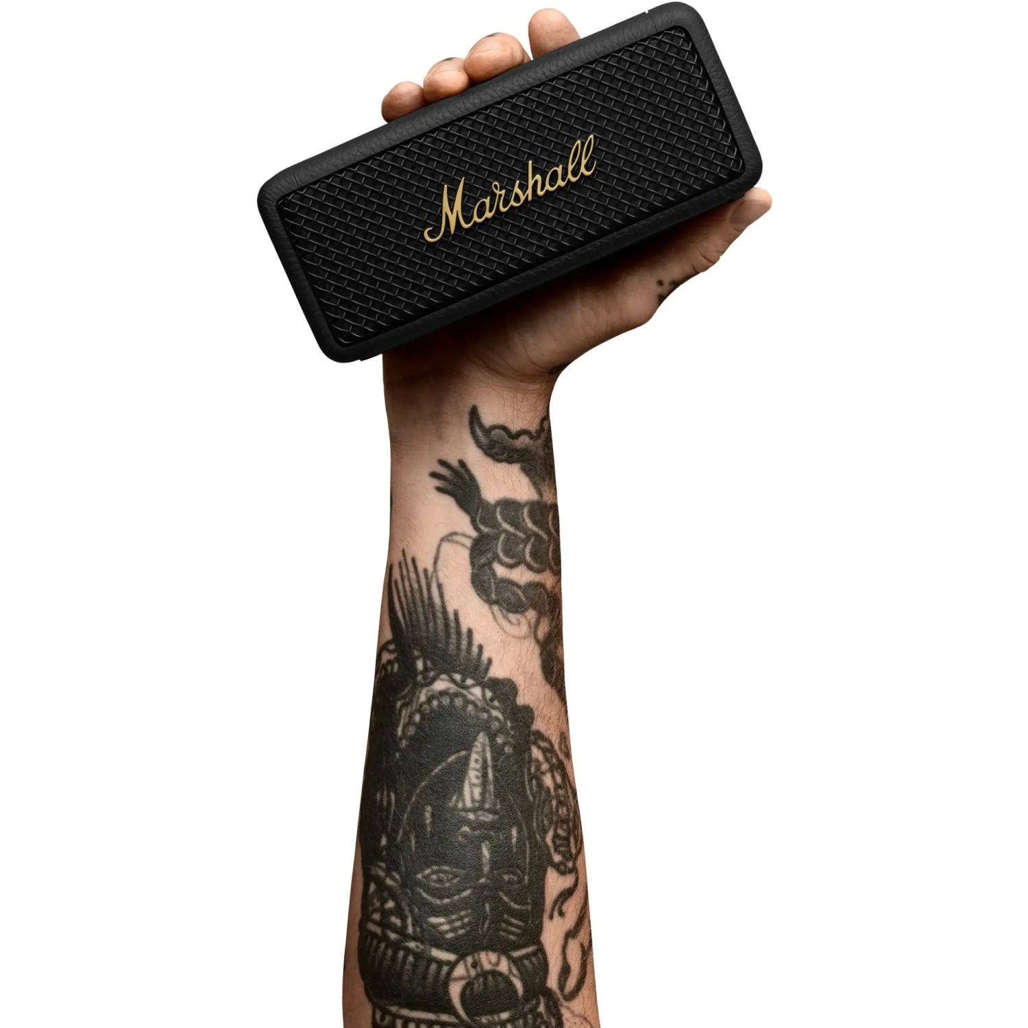 Boîte ouverte - Haut-parleur portatif Bluetooth Emberton II de Marshall - Noir/Laiton