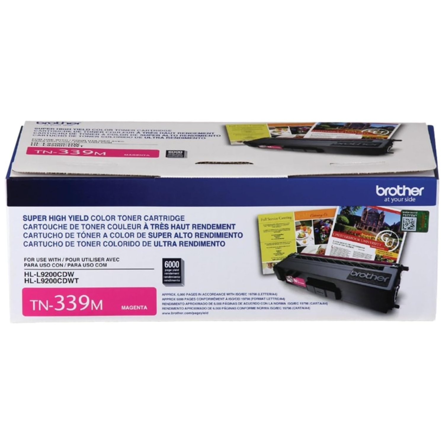 ** GARANTIE DE 365 JOURS **/ 339&nbsp;M Cartouche de toner magenta à très haut rendement Original de Brother, pour&nbsp;: HL-L9200CDW, L-9200CDT,