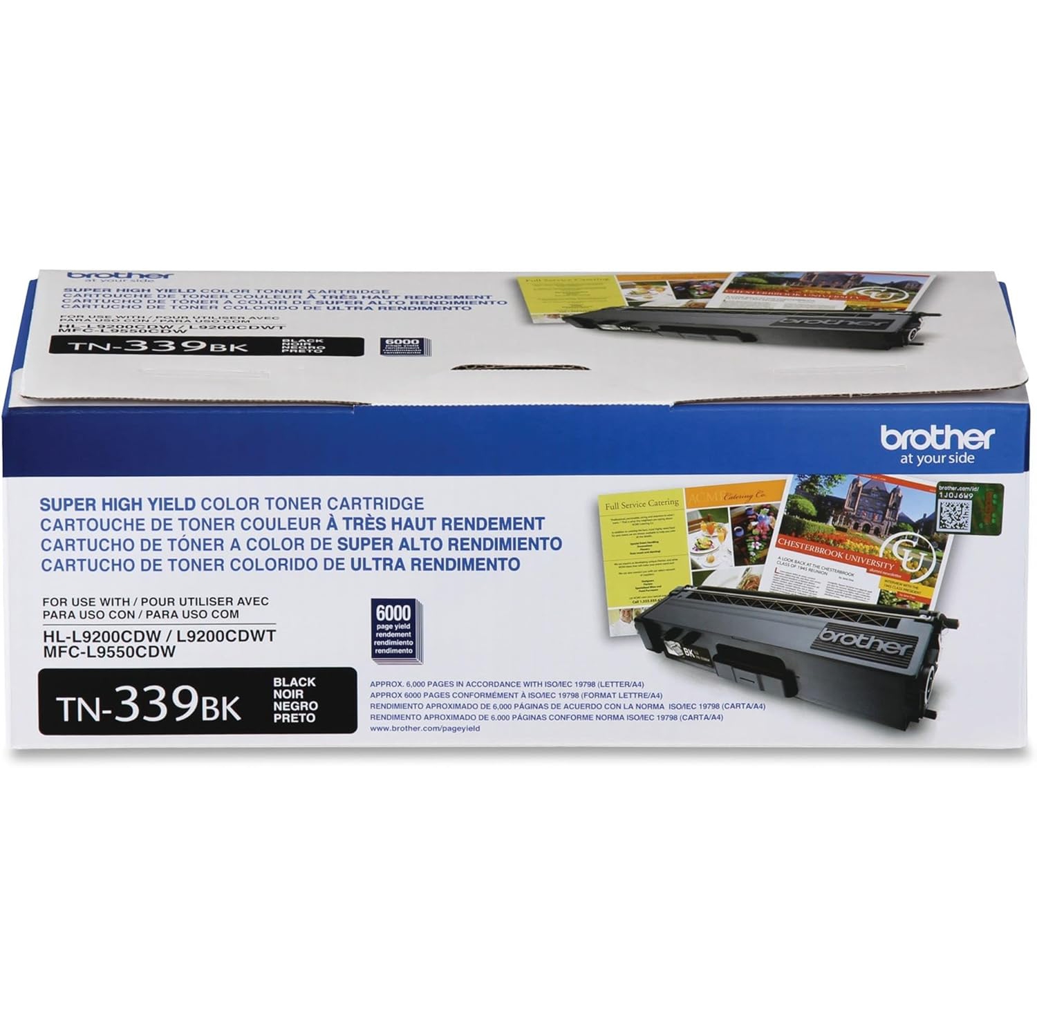 ** GARANTIE DE 365 JOURS **/ Brother TN339BK, Cartouche de toner noir super haut rendement original, pour&nbsp;: HL-L9200CDW, L-9200CDT, MFC-L9550CDW