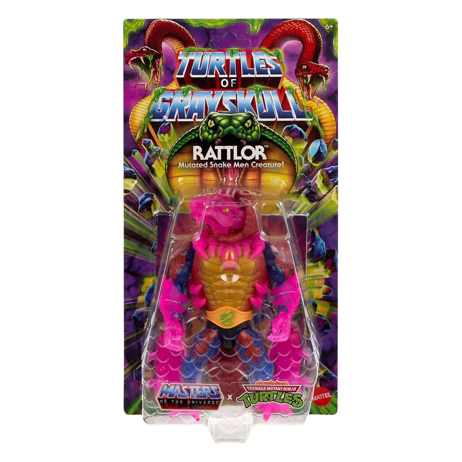 Masters Of The Universe Teenage Mutant Ninja Turtles 6 Inch Action Figure Turtles Of Grayskull Wave 5 - Rattlor