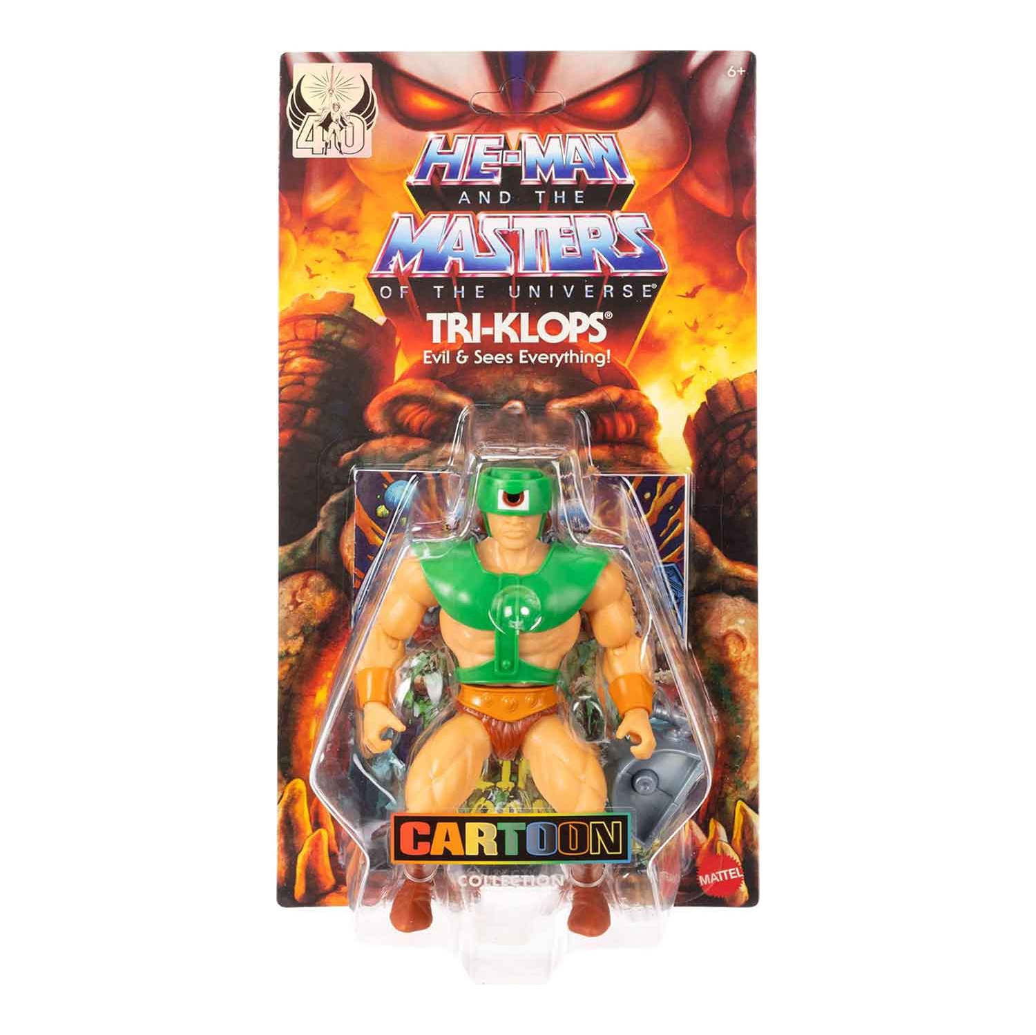 Masters Of The Universe Core 6 Inch Action Figure Wave 22 - Cartoon Tri-Klops